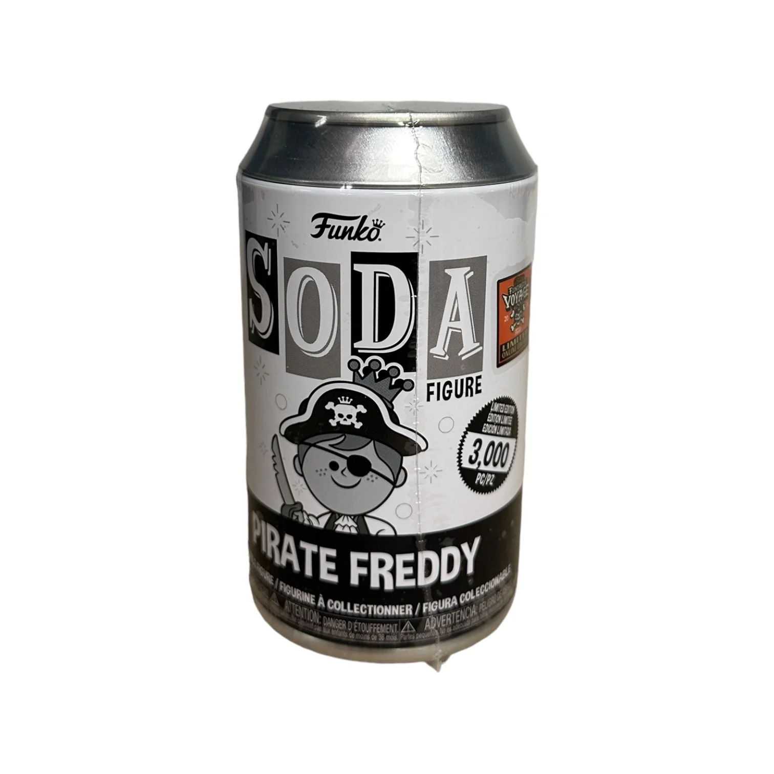 Pirate Freddy (Black & White) Funko Soda Vinyl Figure! - Freddy's Funtastic Voyage 2024 Online Edition LE3000 Pcs