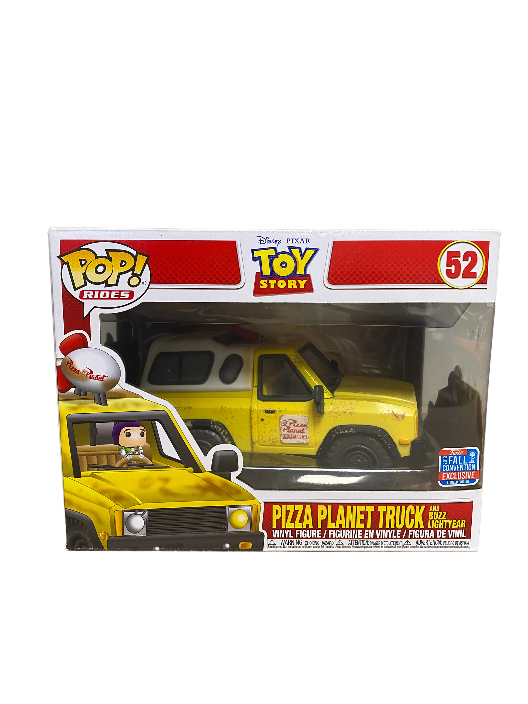 Pizza Planet Truck and Buzz Lightyear #52 Funko Pop Ride! - Toy Story - NYCC 2018 Shared Exclusive - Condition 8.5/10 - Image 2