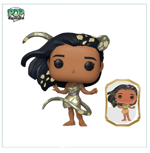 Pocahontas (With Pin) Metallic #1077 Funko Pop! Disney - Funko Exclusive - Image 2
