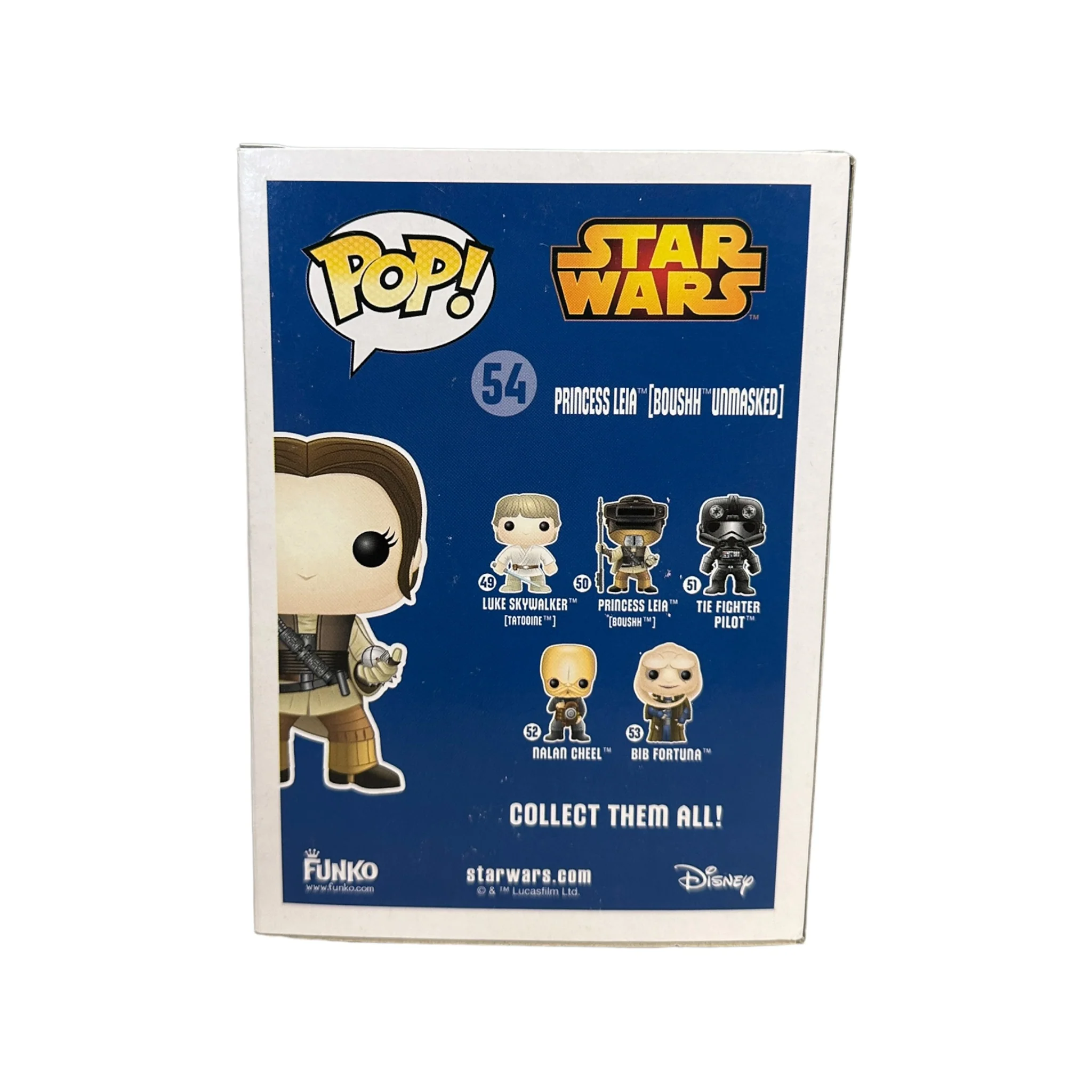 Princess Leia [Boushh Unmasked] #54 Funko Pop! - Star Wars - SDCC 2015 Official Convention Exclusive LE1008 Pcs - Condition 7.5/10 - Image 3