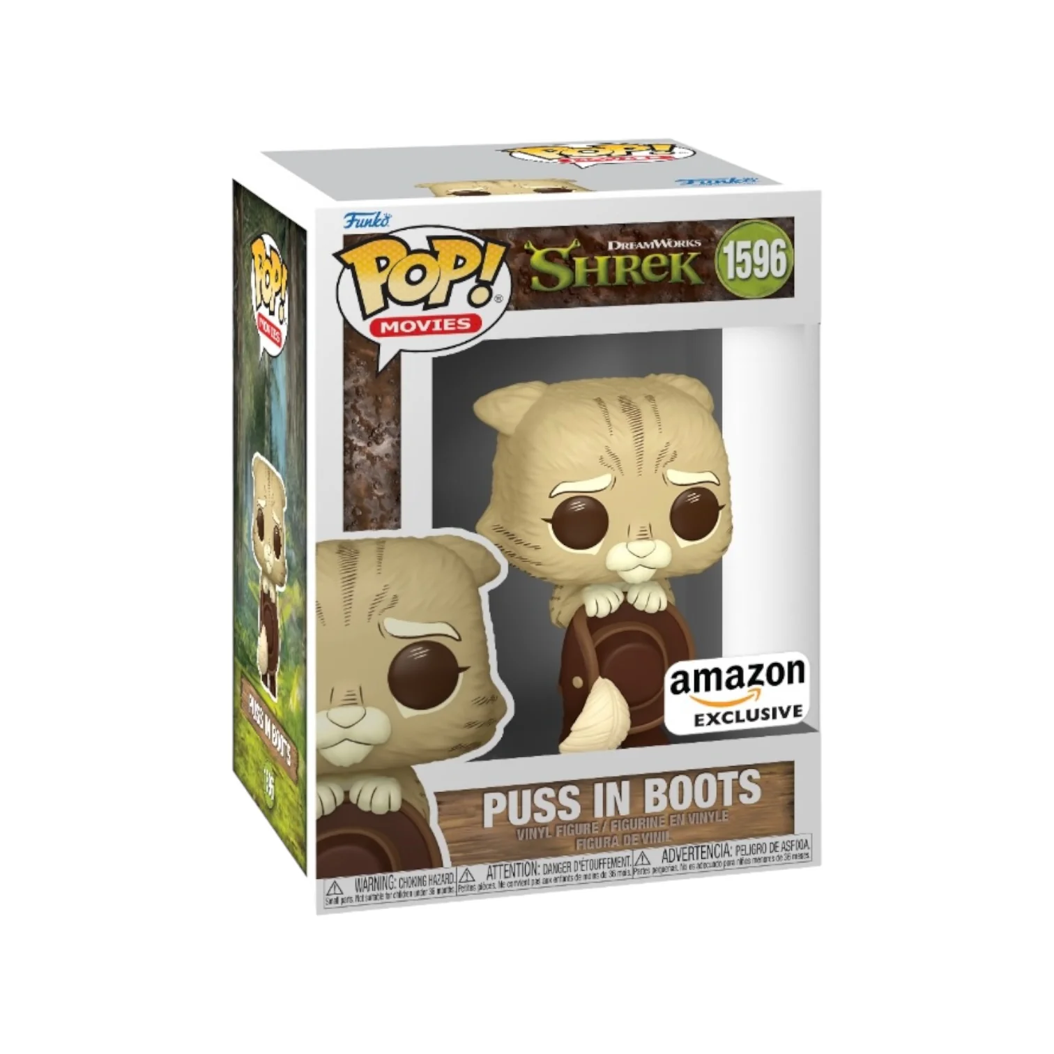 Puss in Boots #1596 (Sepia) Funko Pop! - Shrek - Amazon Exclusive