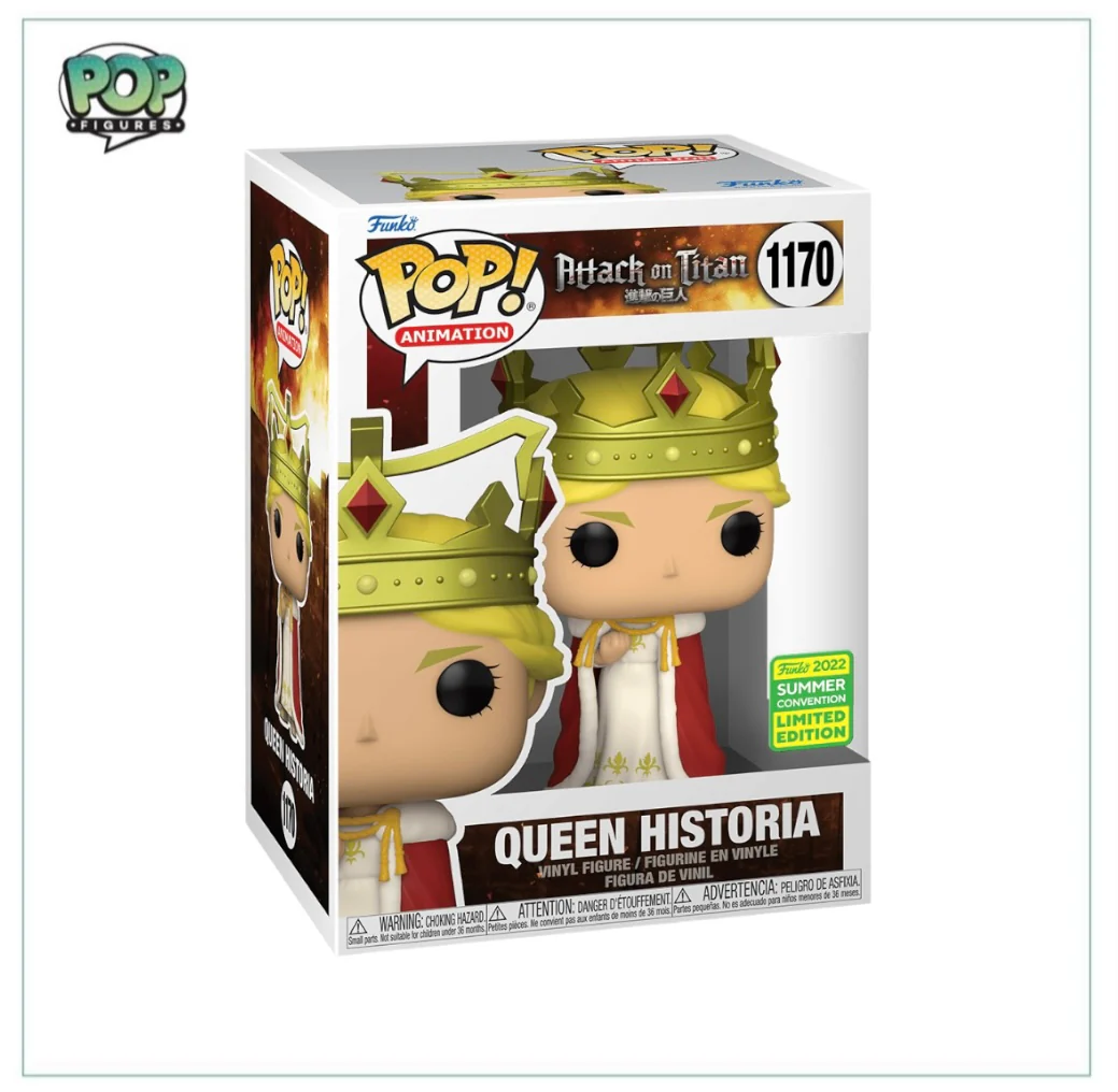 Queen Historia #1170 Funko Pop! - Attack On Titan - SDCC 2022 Shared Exclusive