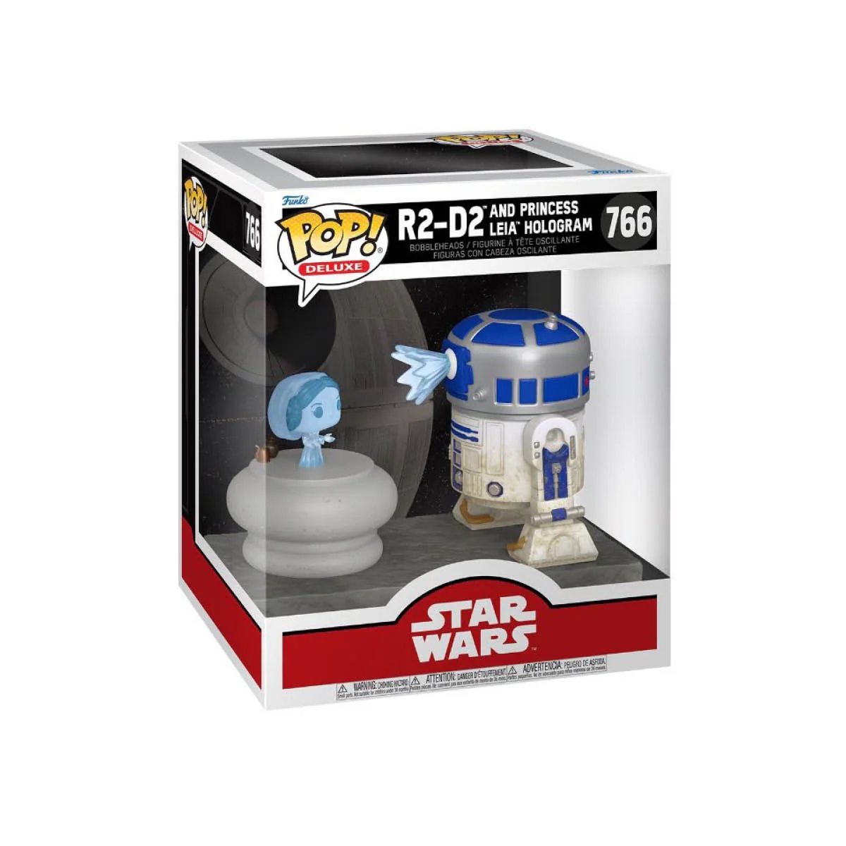 R2-D2 and Princess Leia Hologram #766 Funko Pop Deluxe - Star Wars