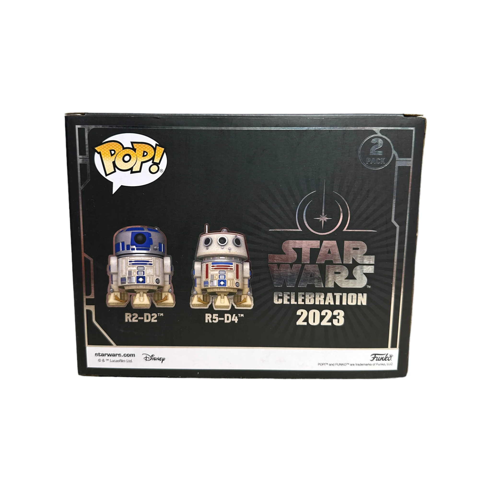 R2-D2 & R5-D4 2 Pack Funko Pop! - Star Wars Celebration Europe 2023 Official Convention Exclusive - Condition 9.5/10 - Image 3