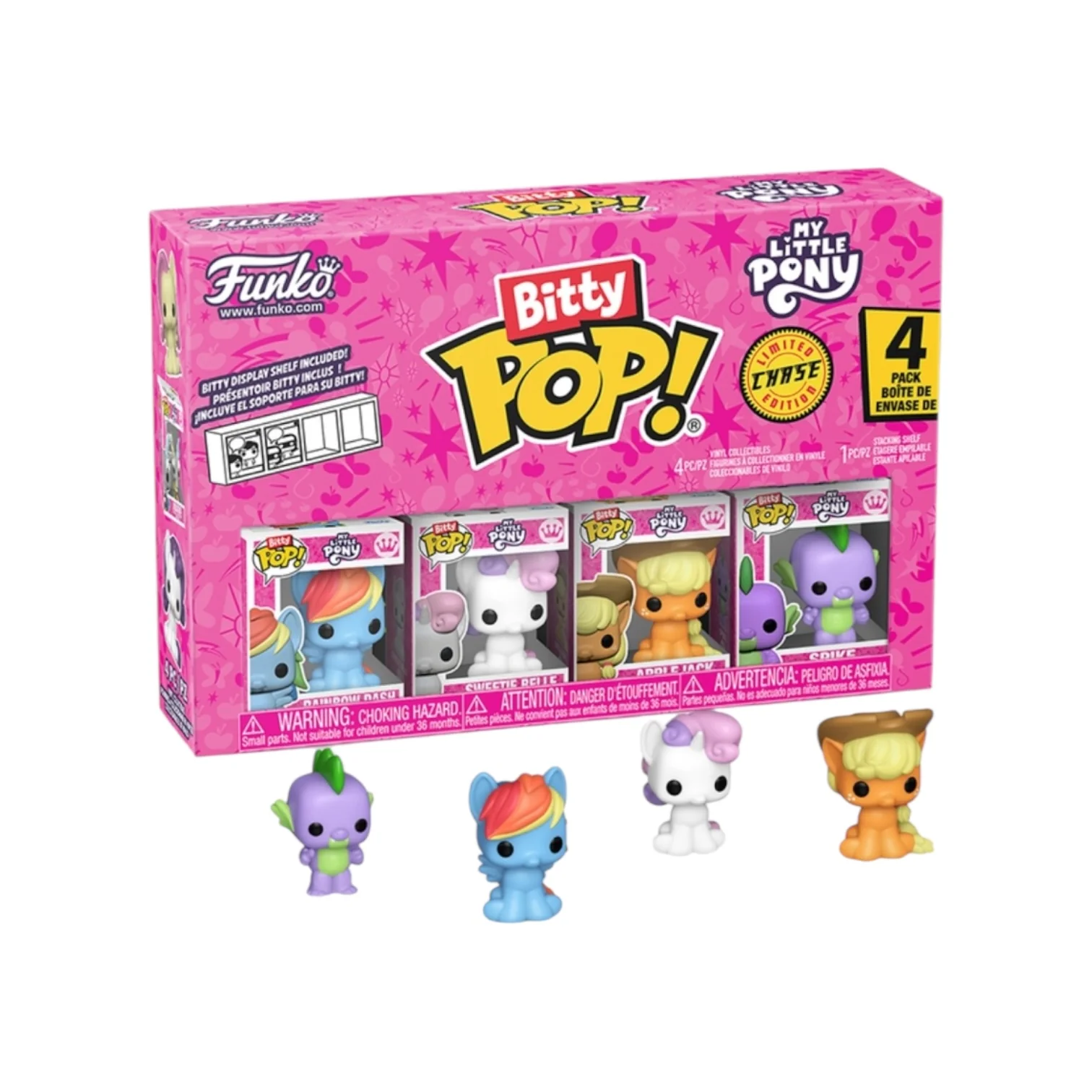 Rainbow Dash Funko 4 Pack Bitty Pop - My Little Pony - Chance of Chase