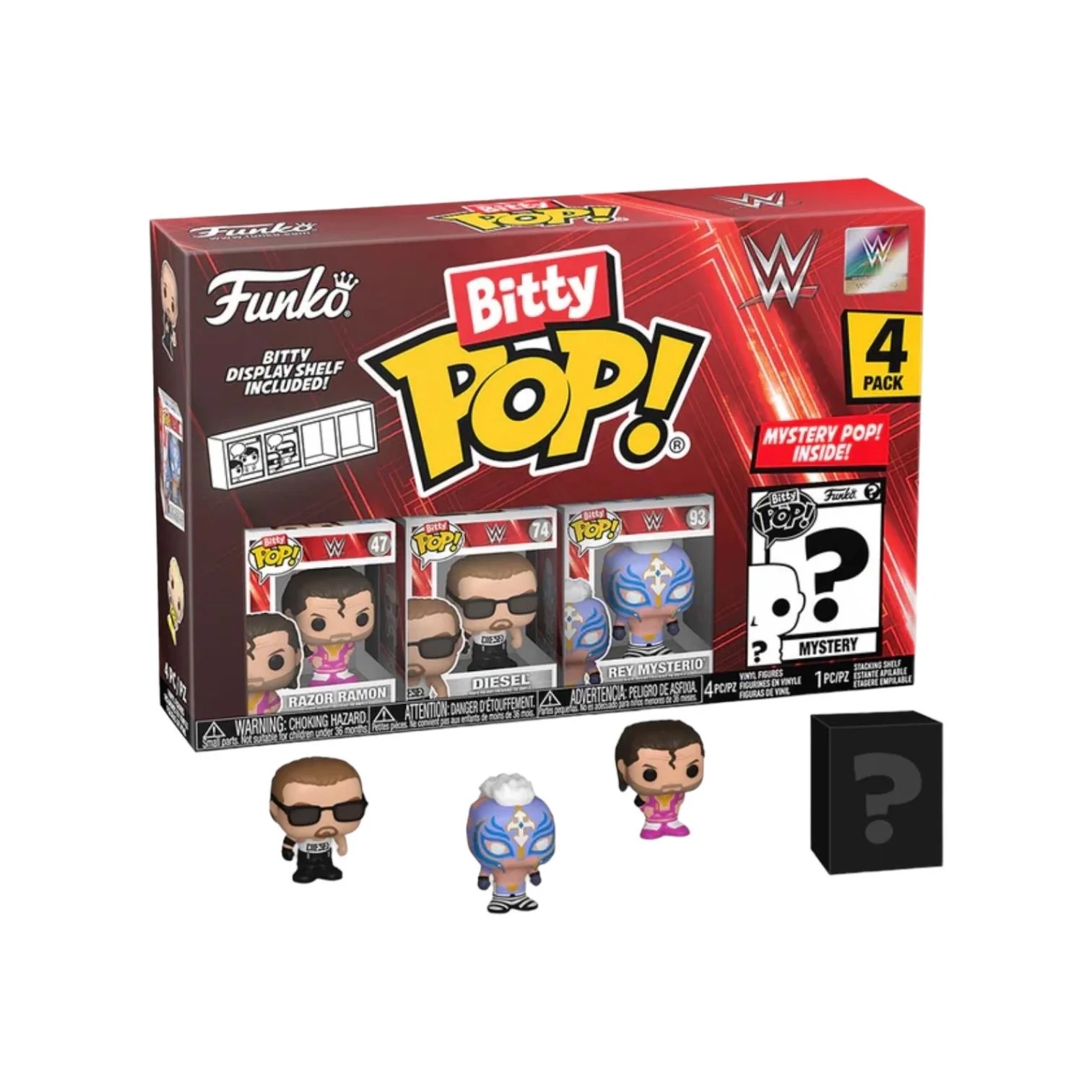 Razor Ramon 4 Pack Bitty Funko POP! - WWE - Chance Of Chase