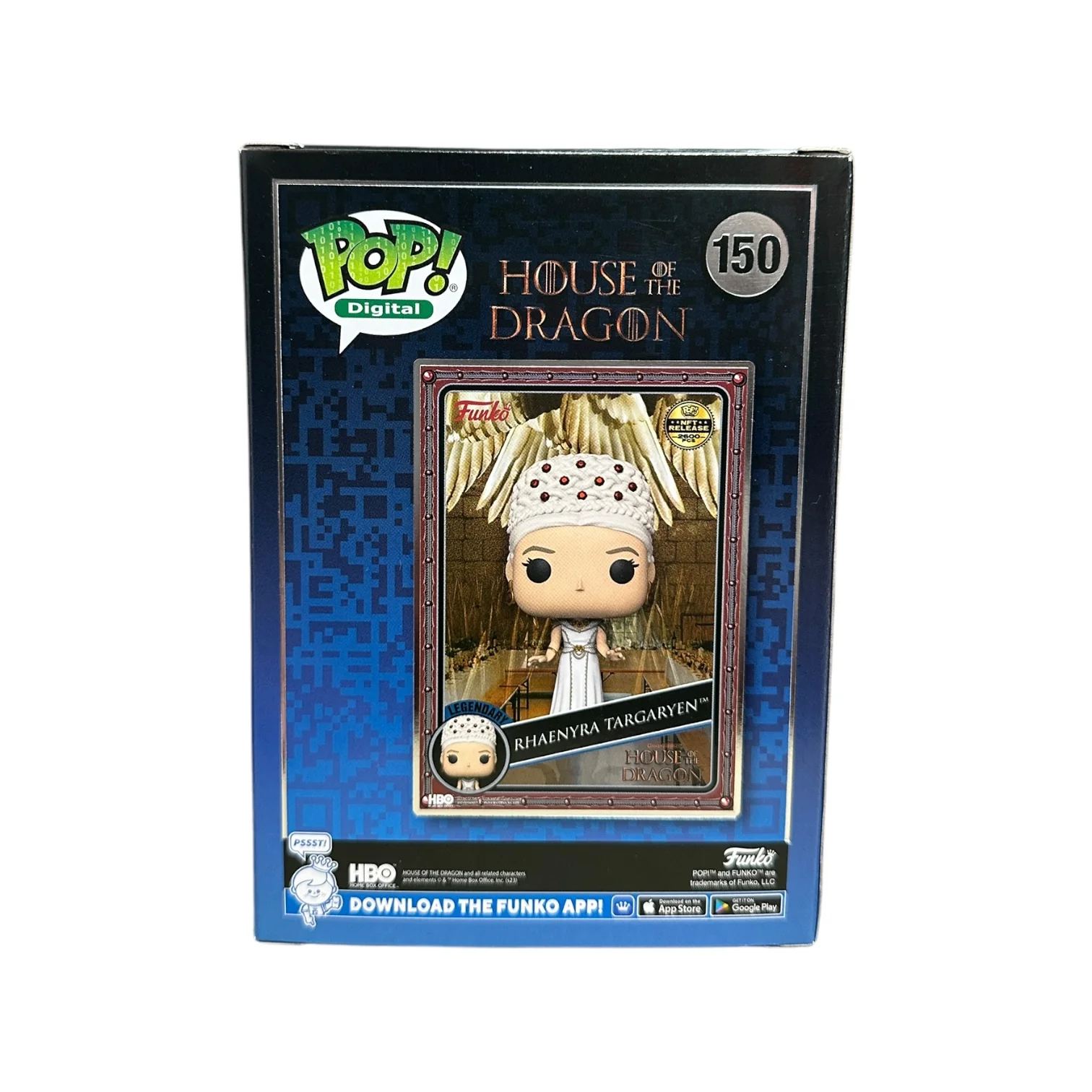 Rhaenyra Targaryen #150 Funko Pop! - House of The Dragon - NFT Release Exclusive LE2600 Pcs - Condition 8.75/10 - Image 3
