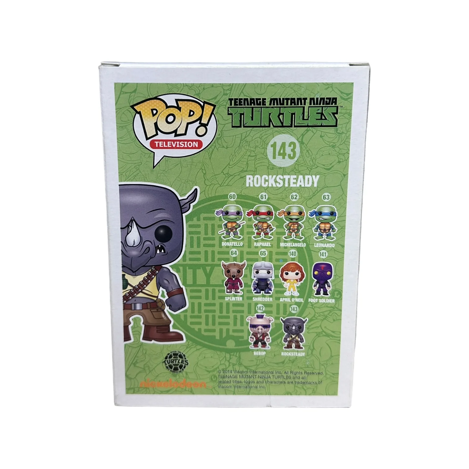 Rocksteady #143 Funko Pop! - Teenage Mutant Ninja Turtles - 2014 Pop! - Condition 6.5/10 - Image 3