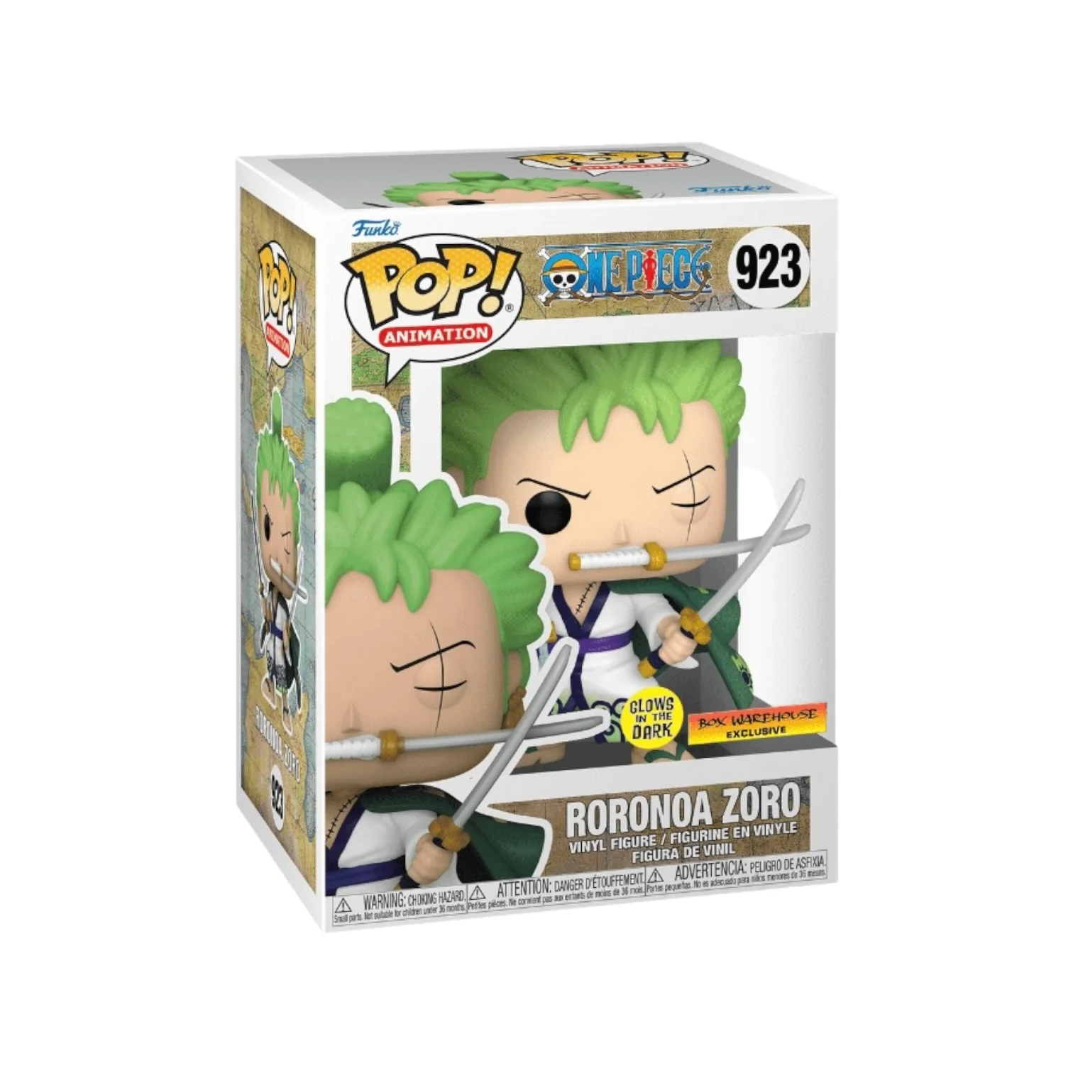 Roronoa Zoro #923 (Glows in the Dark) Funko Pop! - One Piece - Volcano X Exclusive
