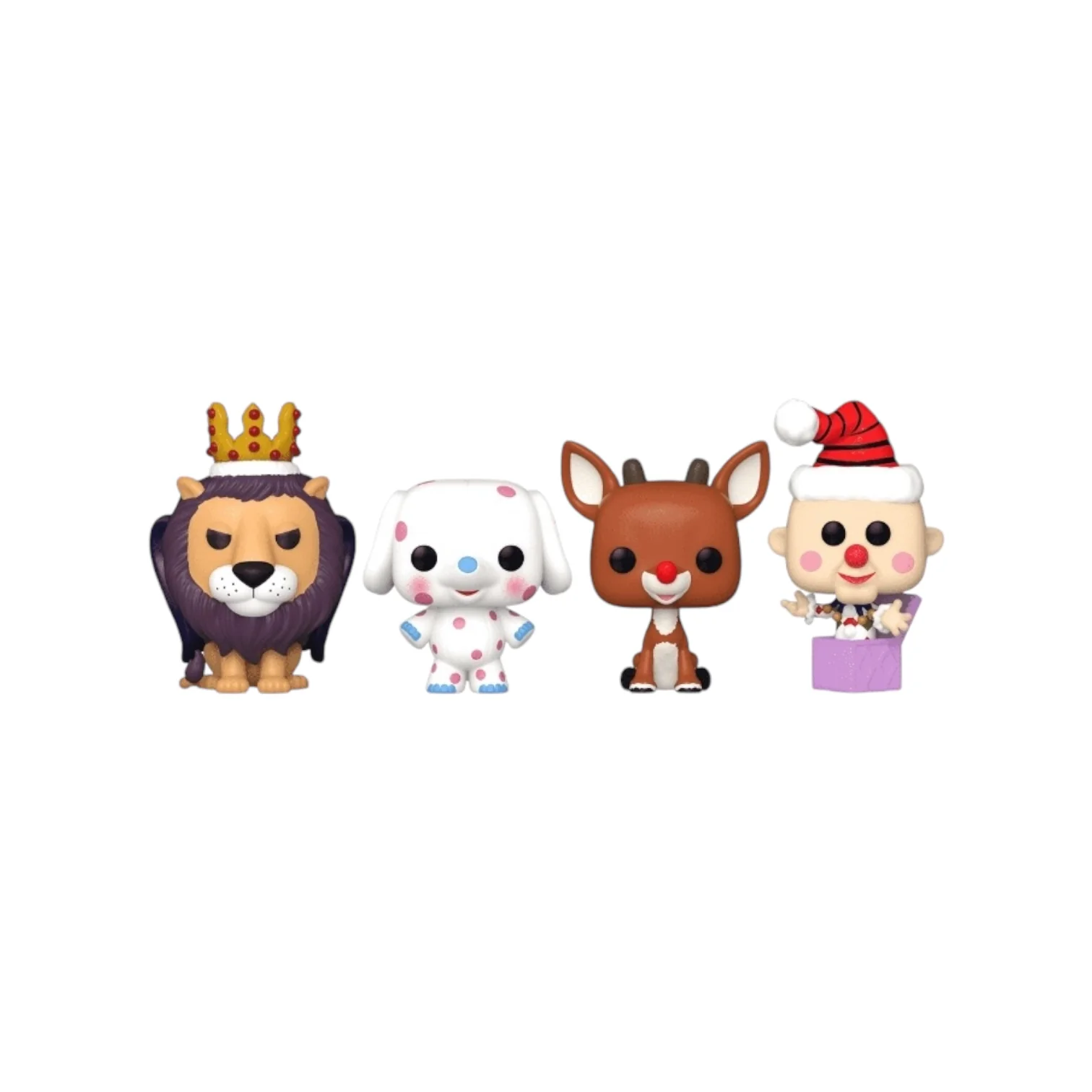 Rudolph the Red Nose Reindeer 4 Pack Funko Pocket Pop - Happy Holidays - Image 2
