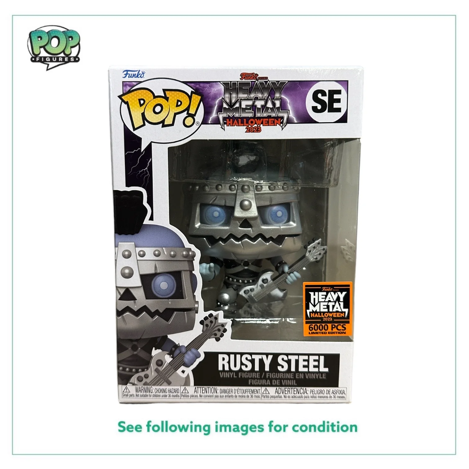 Rusty Steel Funko Pop! - Heavy Metal Halloween 2023 Exclusive LE6000 Pcs - Condition 8.5/10