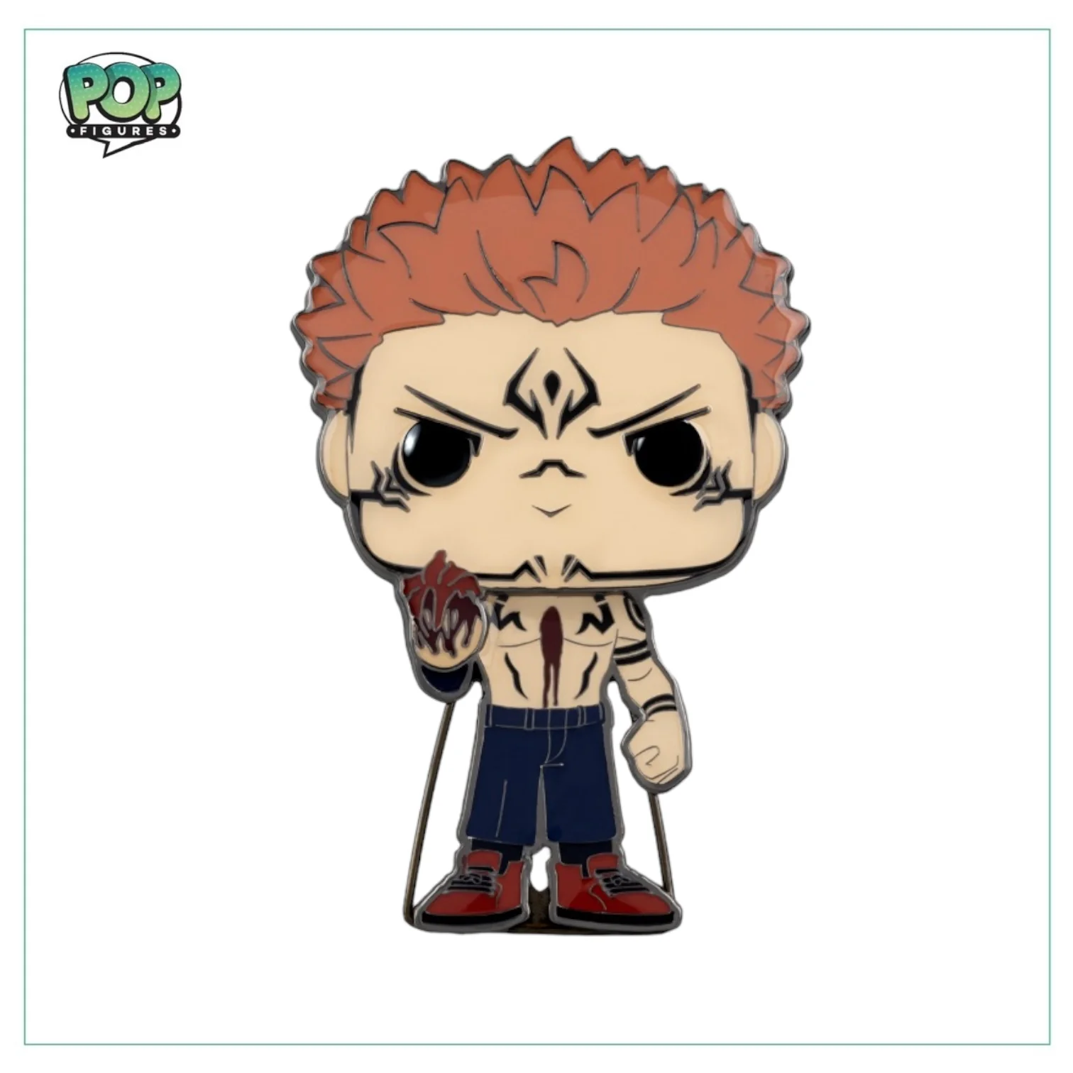 Ryomen Sukuna #50 Funko Enamel Pop! Pin - Jujutsu Kaisen - Image 2