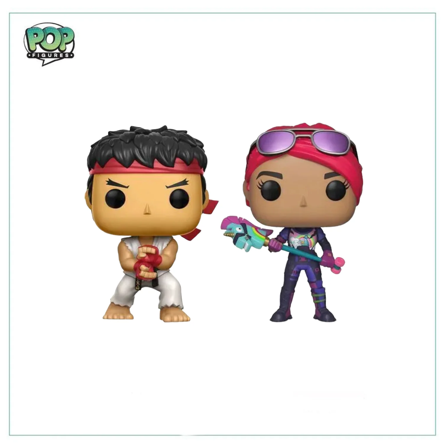 Ryu & Brite Bomber Deluxe Funko 2 Pack! Street Fighter Fortnite - Image 2