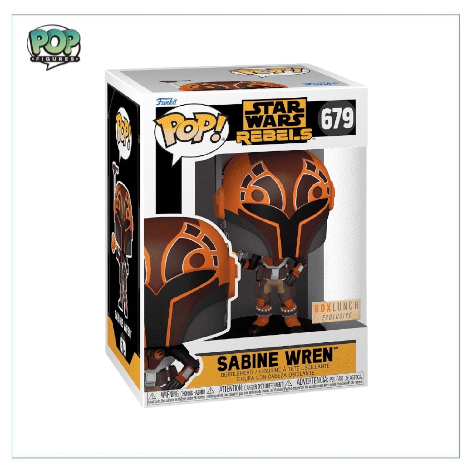 Sabine Wren #679 (Metallic) Funko Pop! - Star Wars: Rebels - Boxlunch Exclusive