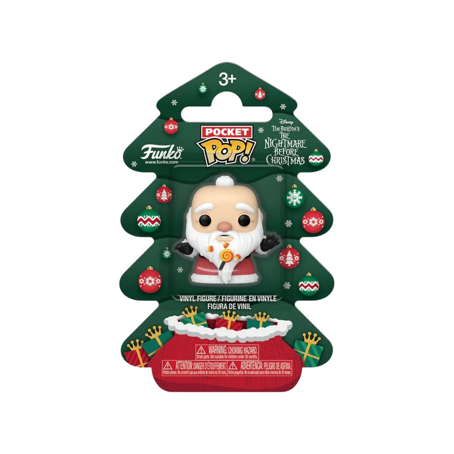 Sandy Claws Funko Pocket Pop - The Nightmare Before Christmas Holiday Tree