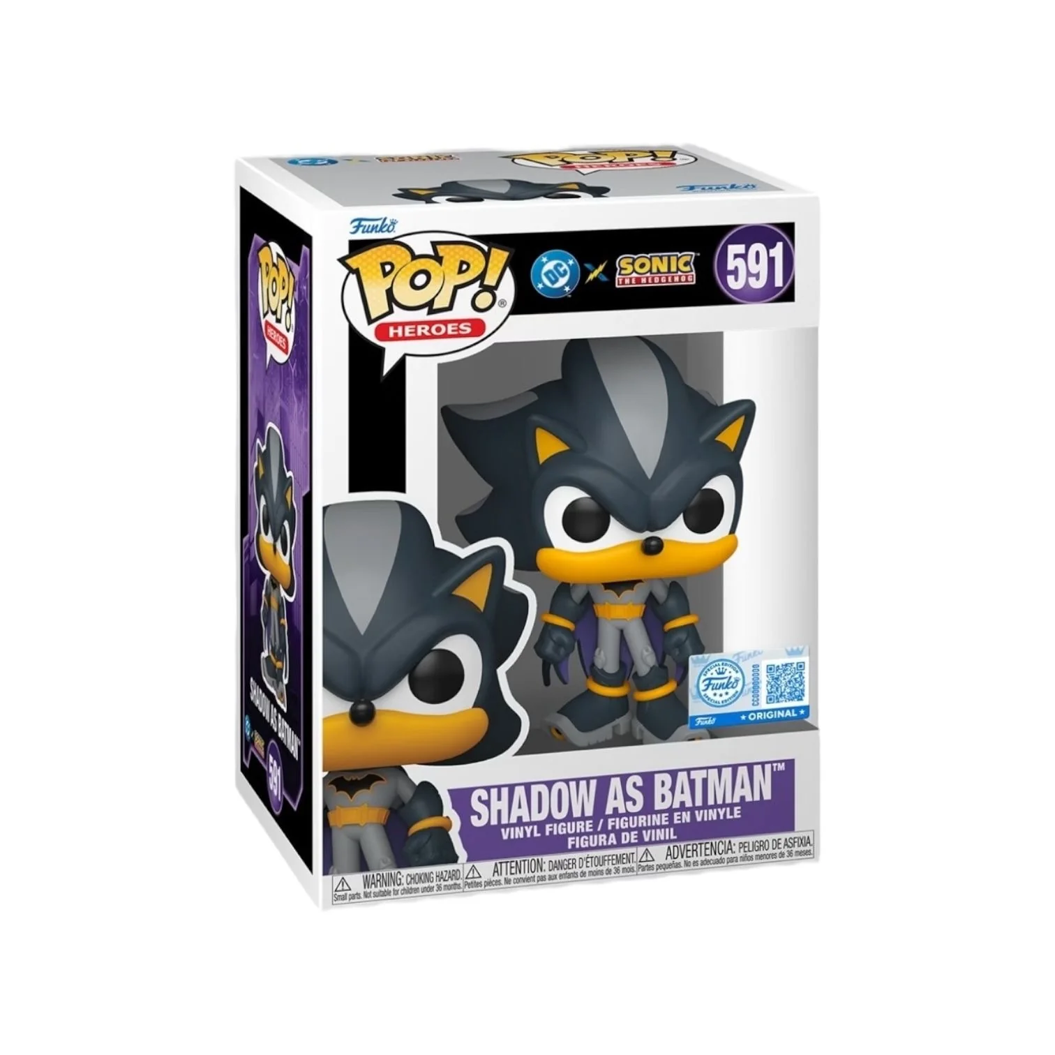 Shadow as Batman #591 Funko Pop - DC  X Sonic the Hedgehog
