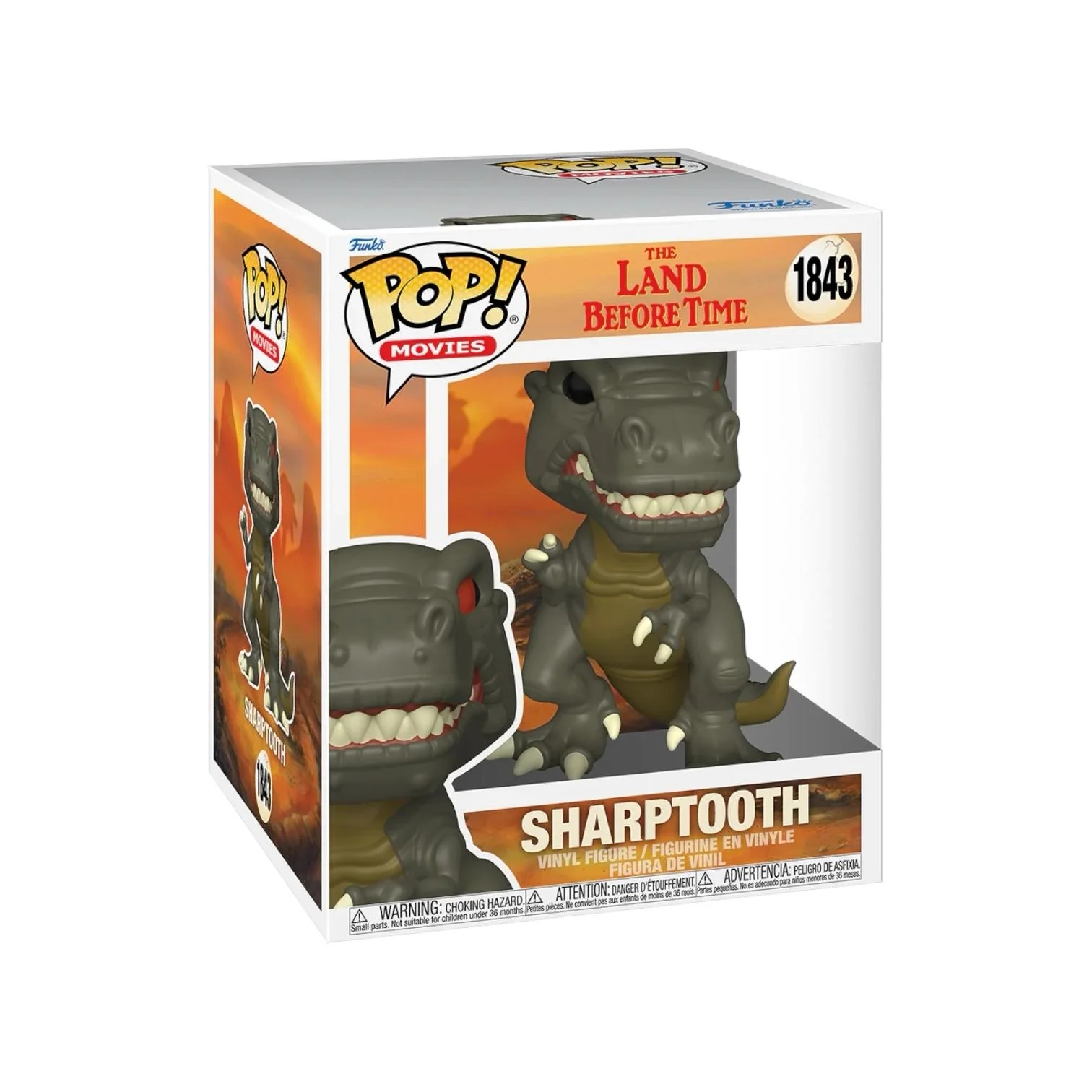 Sharptooth #1843 Funko Pop Super - The Land Before Time - PREORDER