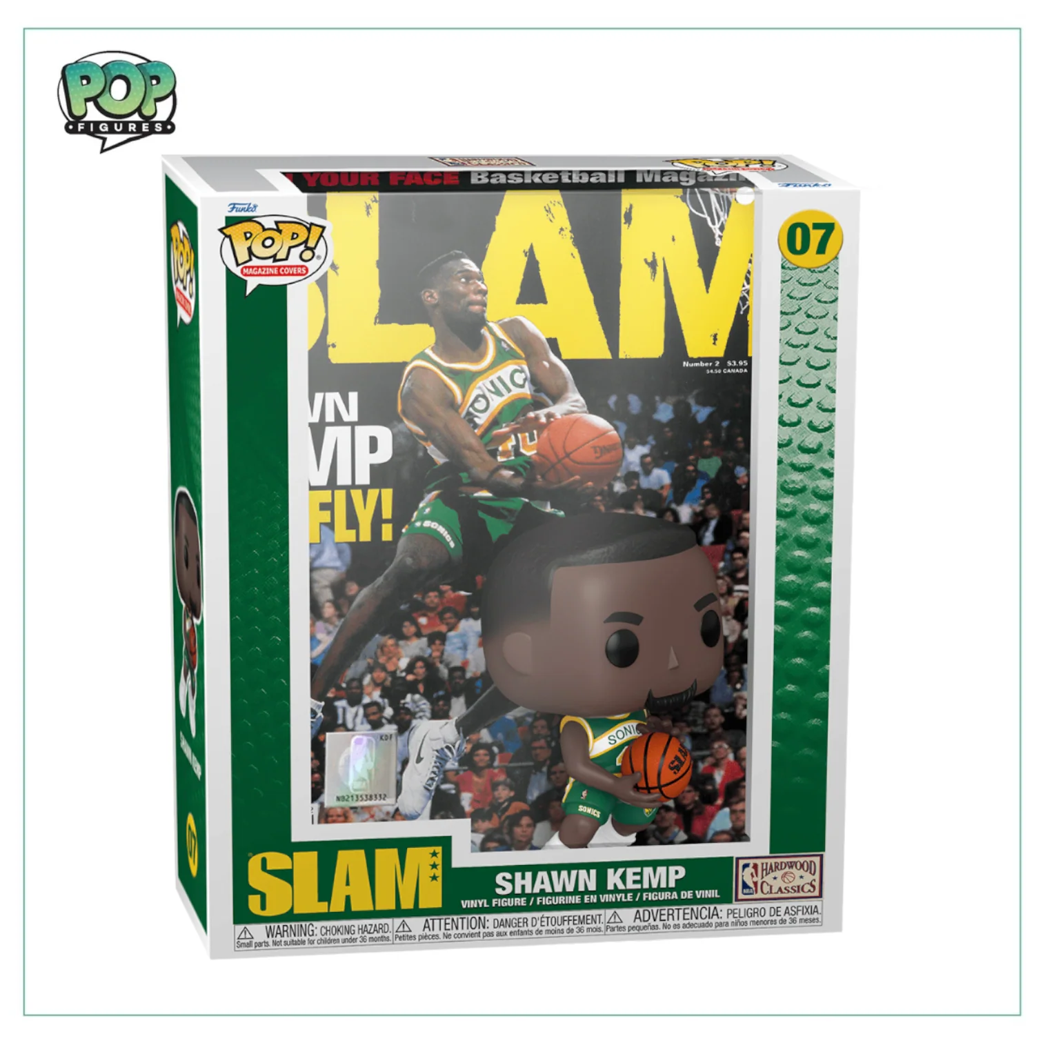 Shawn Kemp #07 Deluxe Funko Magazine Cover - NBA