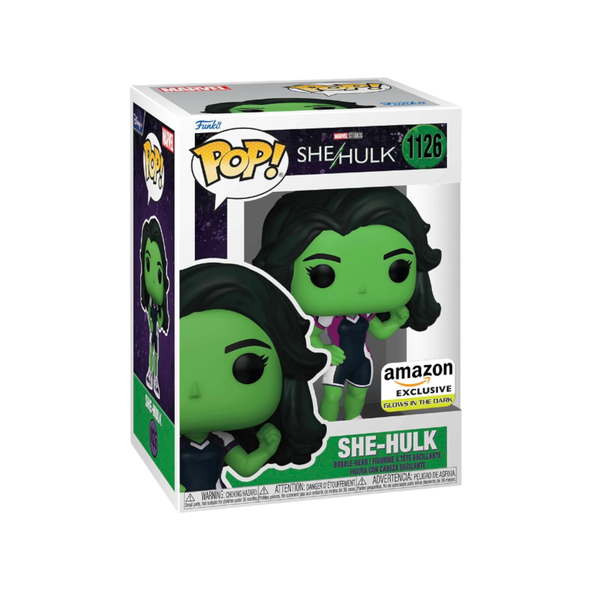 She-Hulk #1126 (Glows in the Dark) Funko Pop! - She-Hulk: Attorney at Law - Amazon Exclusive