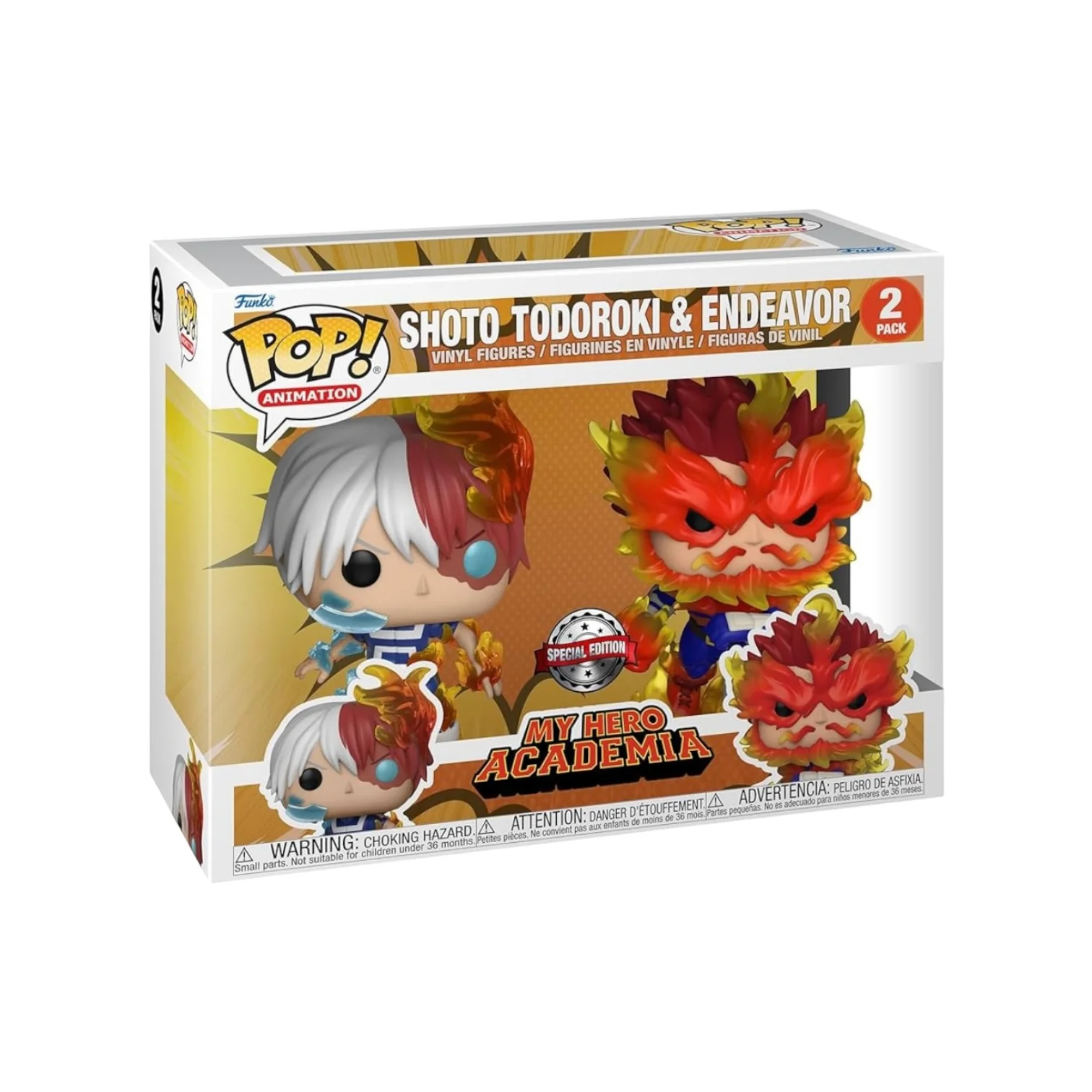 Shoto Todoroki & Endeavor 2 Pack Funko Pop! - My Hero Academia - Special Edition