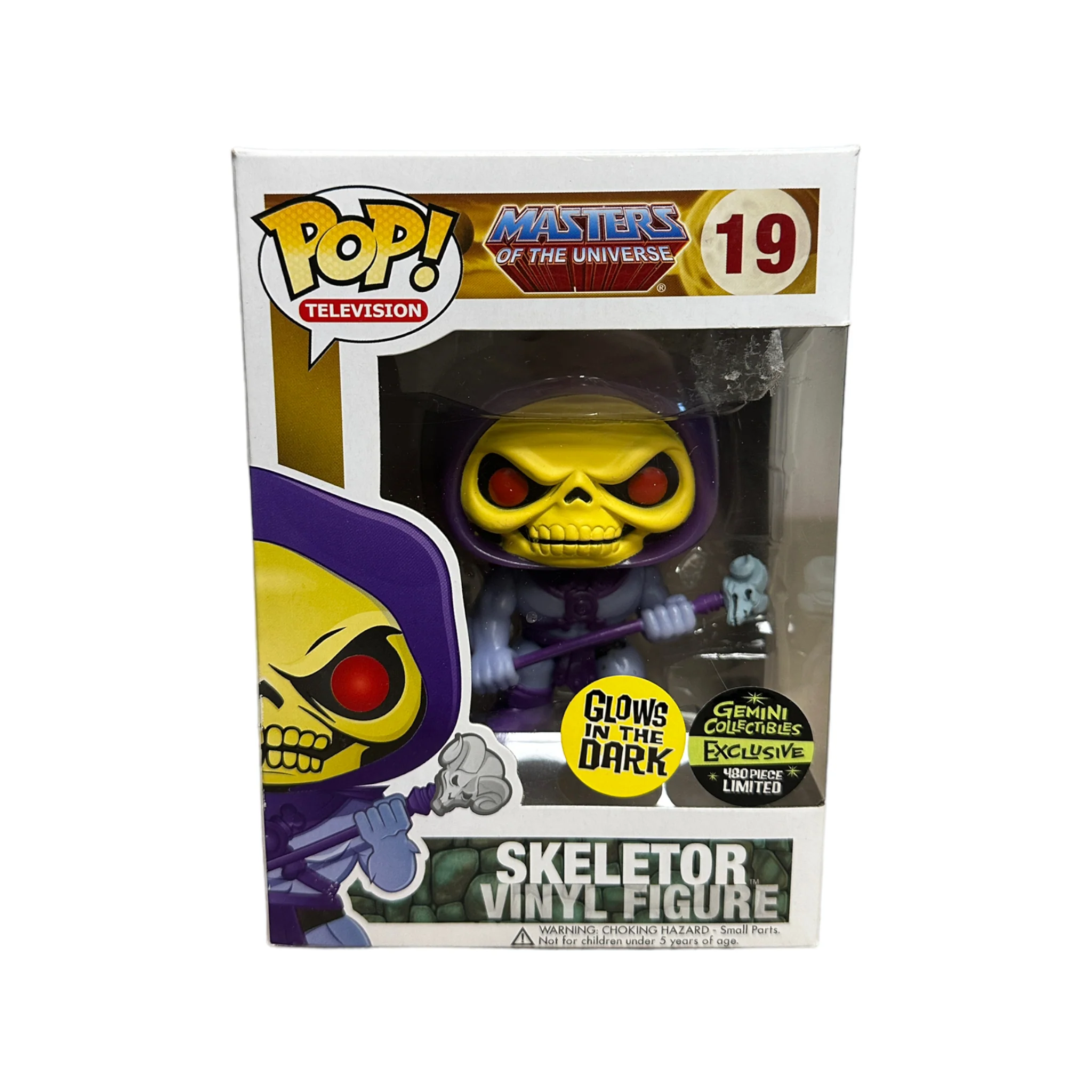 Skeletor #19 (Glows in the Dark) Funko Pop! - Masters of The Universe - Gemini Collectibles Exclusive LE480 Pcs - Condition 6.5/10