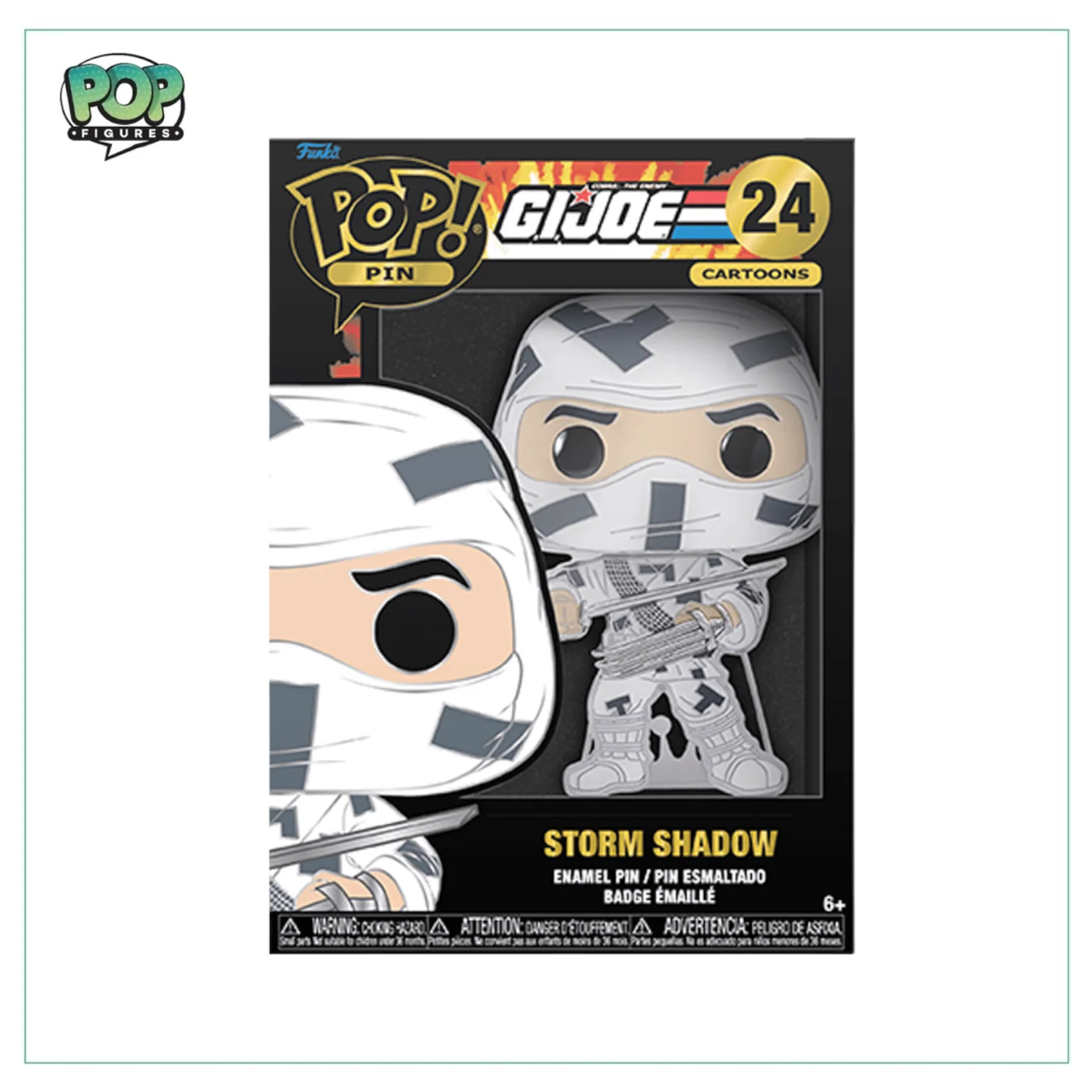 Storm Shadow  #24 Funko Enamel Pop Pin! - GI JOE