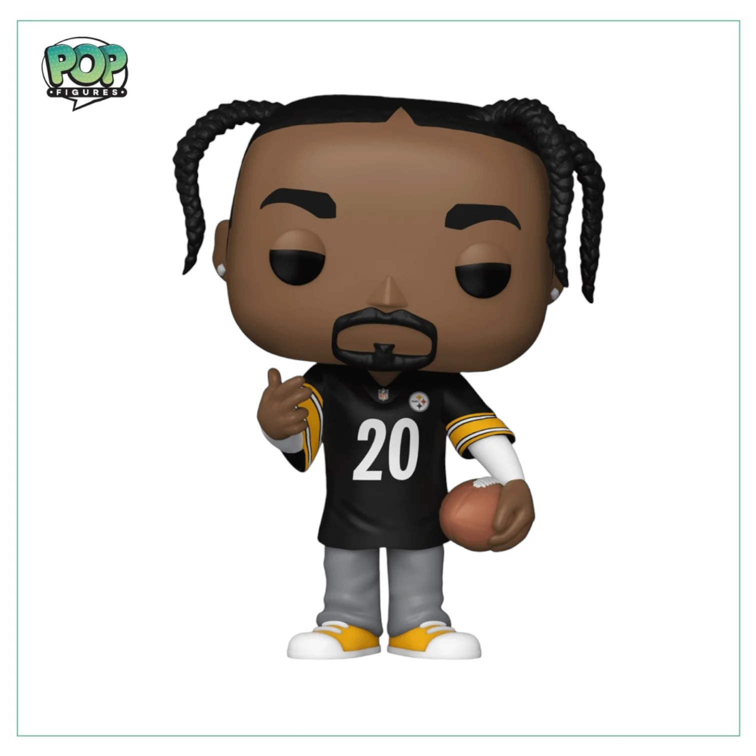 Snoop Dogg #304 (Steelers Jersey) Funko Pop! - Rocks - The Dogg House x Funko Exclusive LE15000 Pcs - Image 2