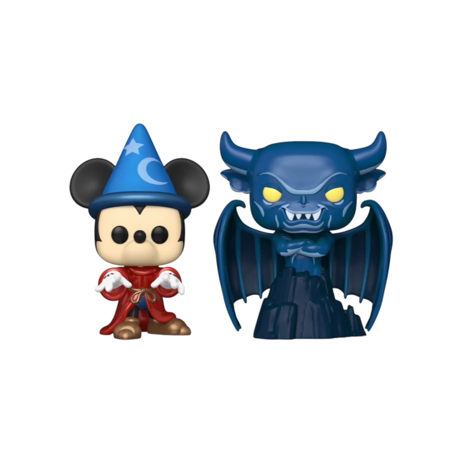 Sorcerer Mickey & Chernabog (Metallic) 2 Pack Funko Pop! - Disney: Fantasia - Disney Store Exclusive - Image 2