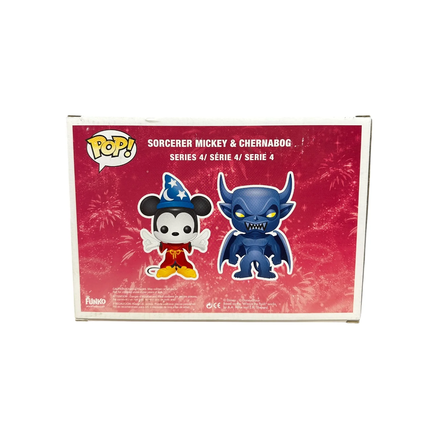 Sorcerer Mickey & Chernabog (Metallic) 2 Pack Funko Pop! - Disney Series 4 - SDCC 2012 Disney Store Exclusive LE480 Pcs - Condition 7.5/10 - Image 3