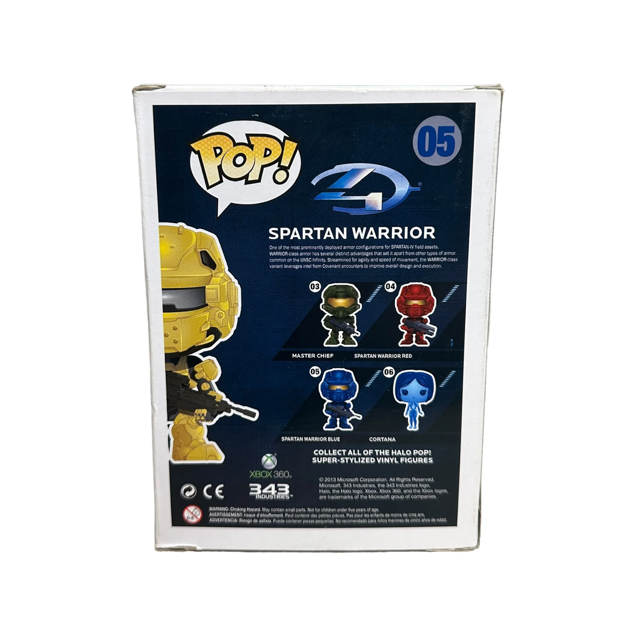 Spartan Warrior #05 (Yellow) Funko Pop! - Halo 4 - SDCC 2013 Exclusive LE480 Pcs - Condition 6.5/10 - Image 3