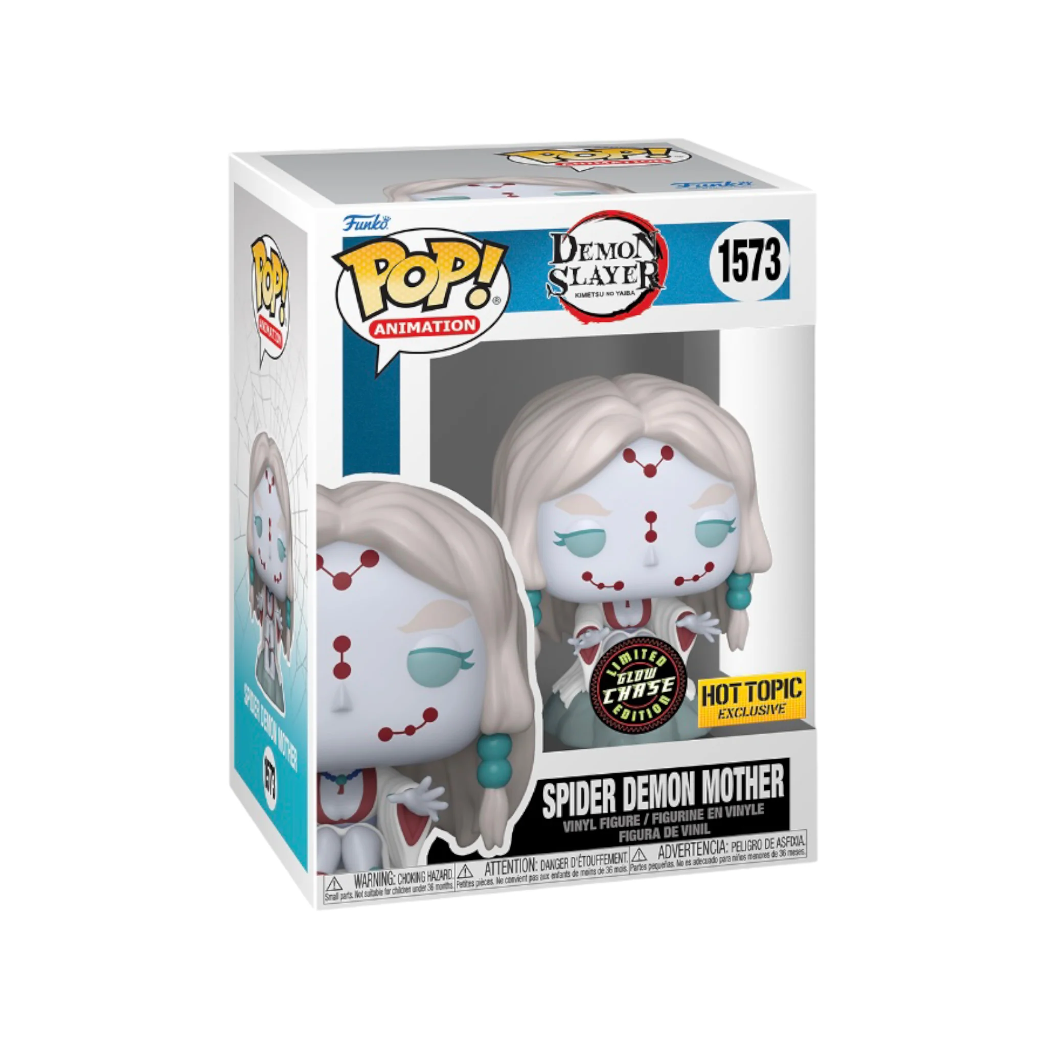 Spider Demon Mother #1573 (Glow Chase) Funko Pop! - Demon Slayer - Hot Topic Exclusive - Condition 8/10