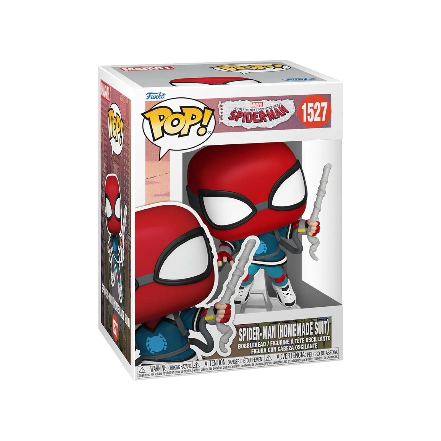 Spider-man (Homemade Suit) #1527 Funko Pop - Your Friendly Neighbourhood Spider-Man