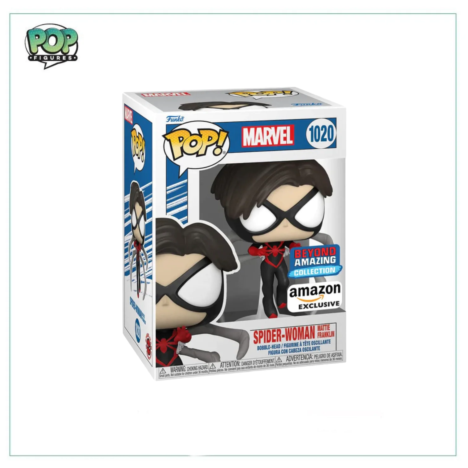 Spider-Woman Mattie Franklin #1020 Funko Pop! Marvel - Amazon Exclusive - Beyond Amazing Exclusive