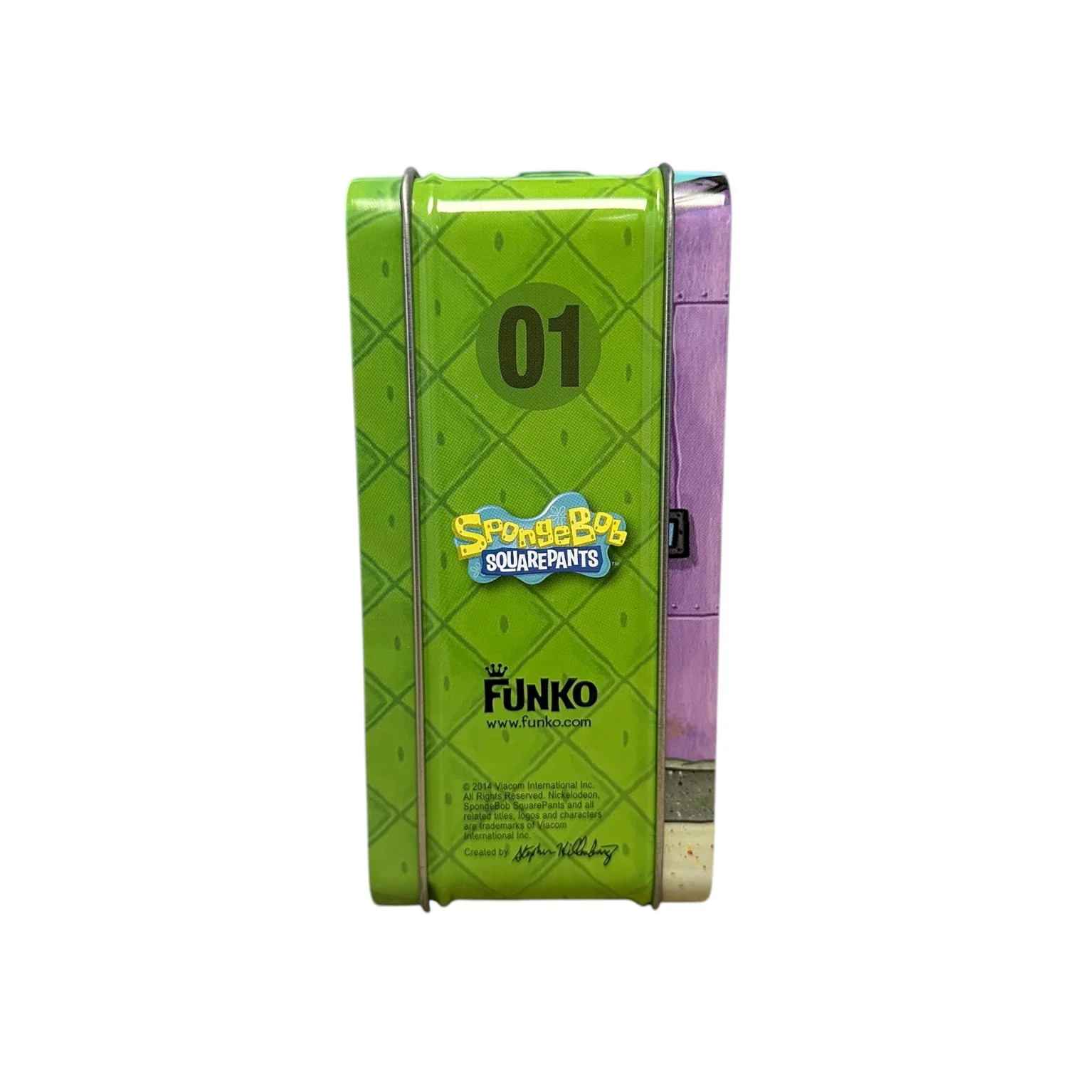 SpongeBob Leonardo and Plankton Shredder #01 Funko Pop Lunchbox Tin! - SpongeBob SquarePants x Teenage Mutant Ninja Turtles - SDCC 2014 Exclusive LE1000 Pcs - Condition 8.5/10 - Image 2