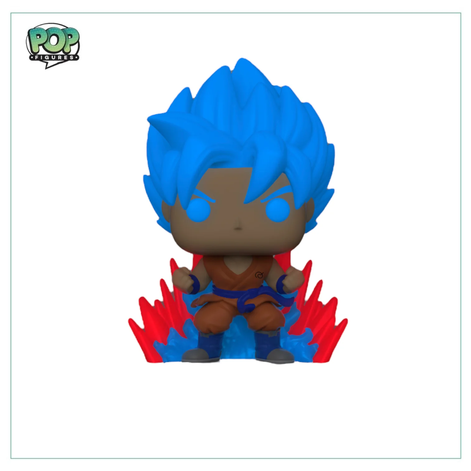 SSGSS Goku (Kaio-Ken Times Twenty ) #1256 Funko Pop! - Dragonball Z - Glow in the dark - Boxlunch Exclusive - Image 2