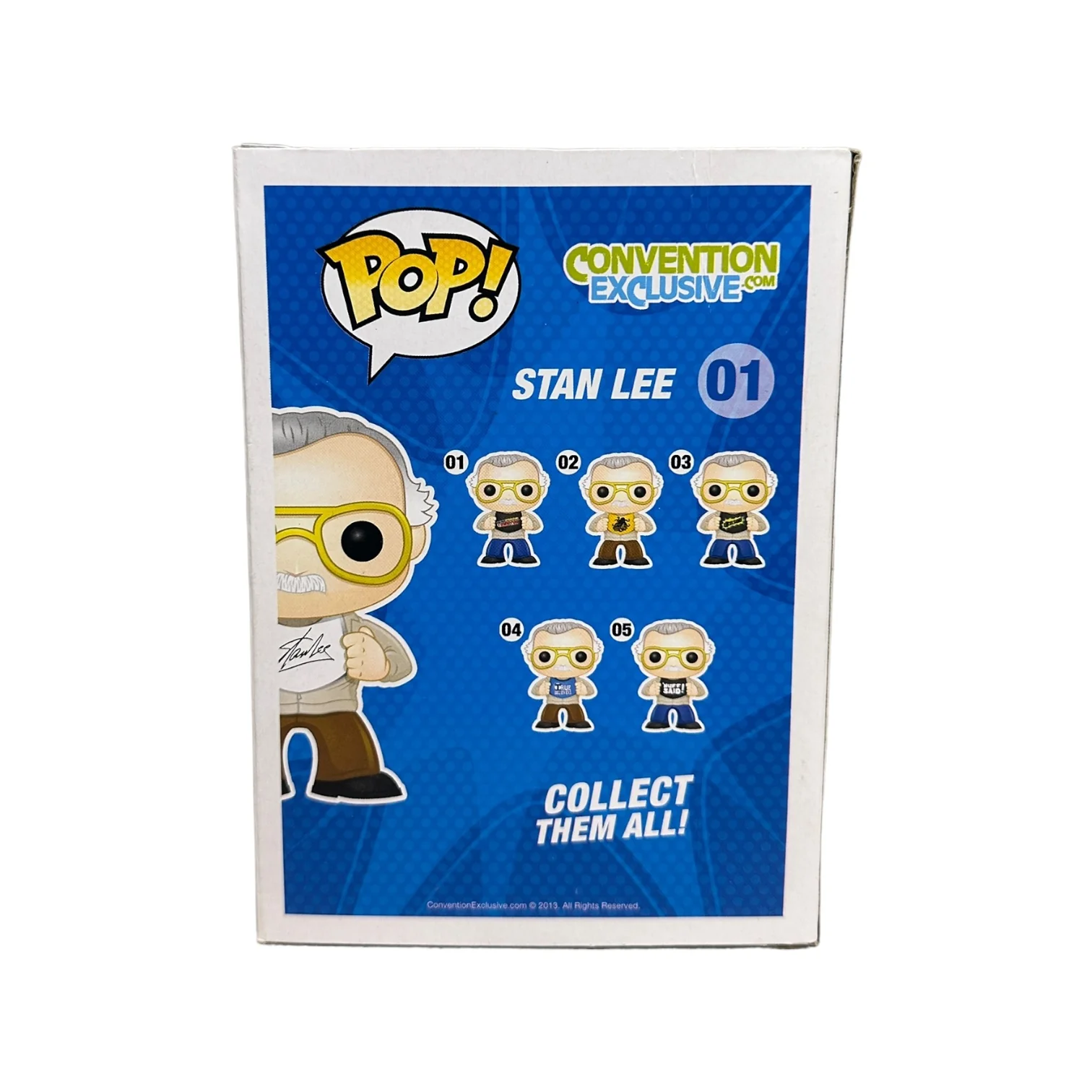 Stan Lee #01 (True Believers) Funko Pop! - ConventionExclusive.com - Frank & Son's Collectible Show 2014 Exclusive LE1000 Pcs - Condition 8/10 - Image 3