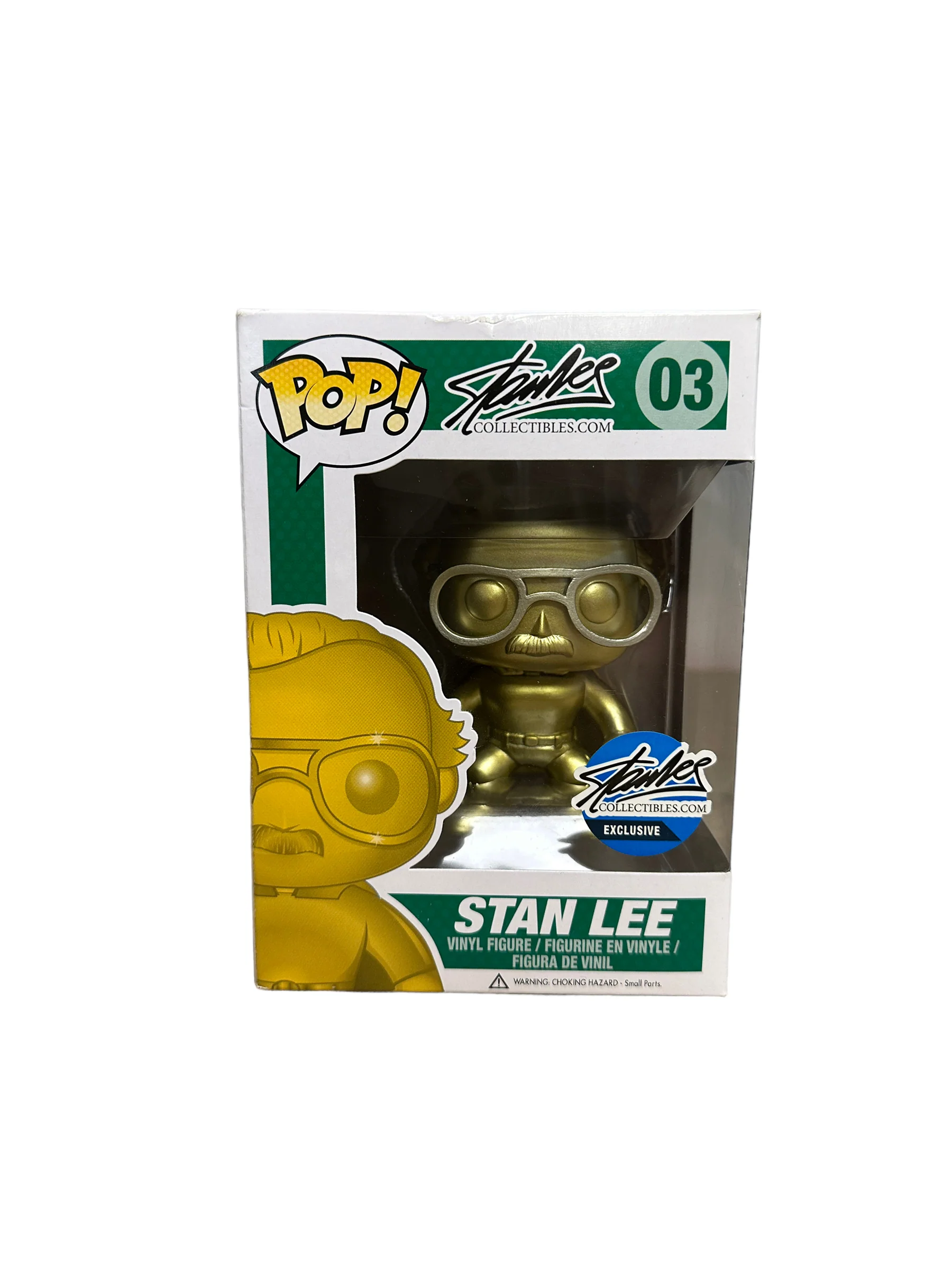 Stan Lee #03 (Superhero Gold) Funko Pop! - Stanleecollectibles.com Exclusive - Condition 7.5/10 - Image 2