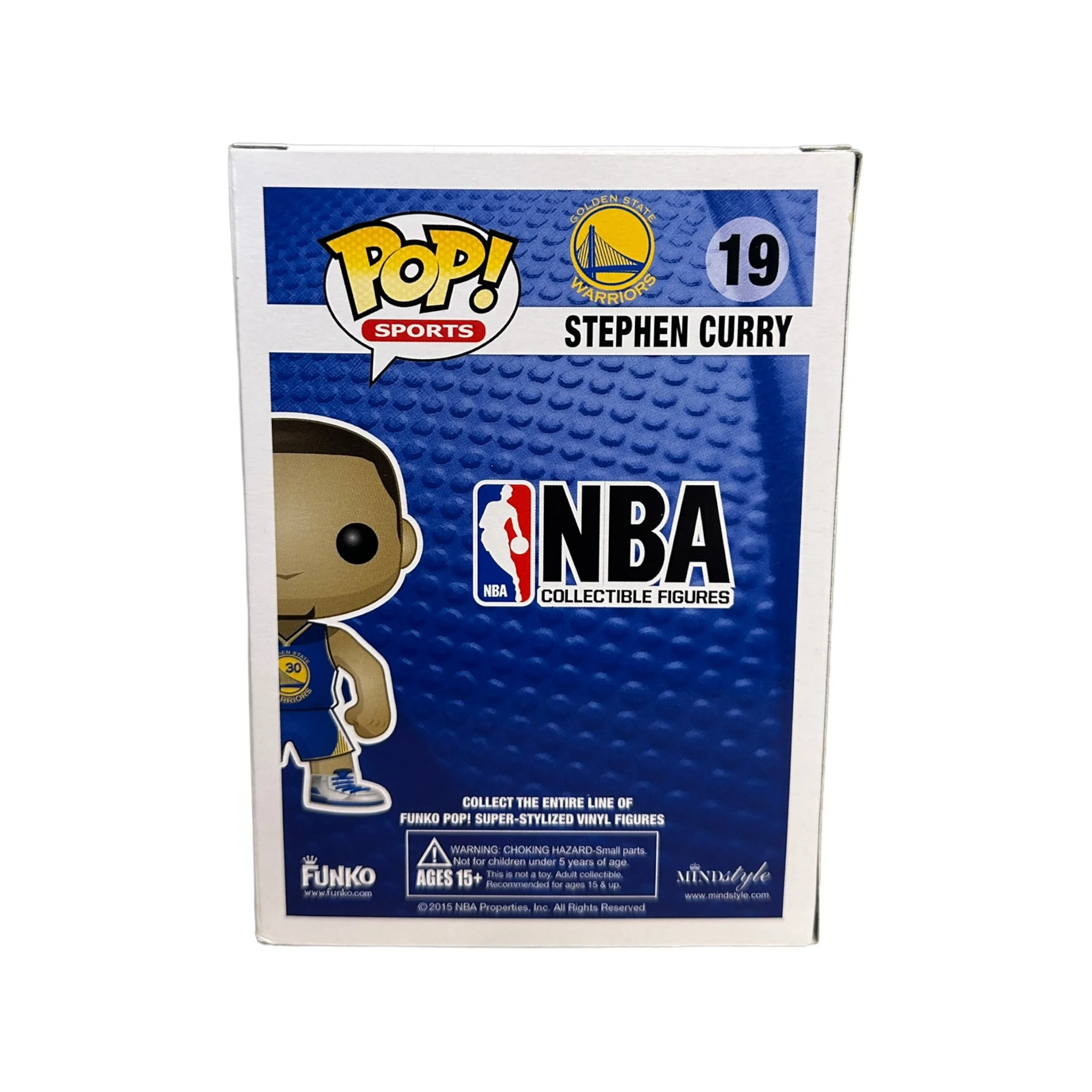 Stephen Curry #19 (Blue Jersey) Funko Pop! - NBA - 2015 Pop! - Condition 8.75/10 - Image 3