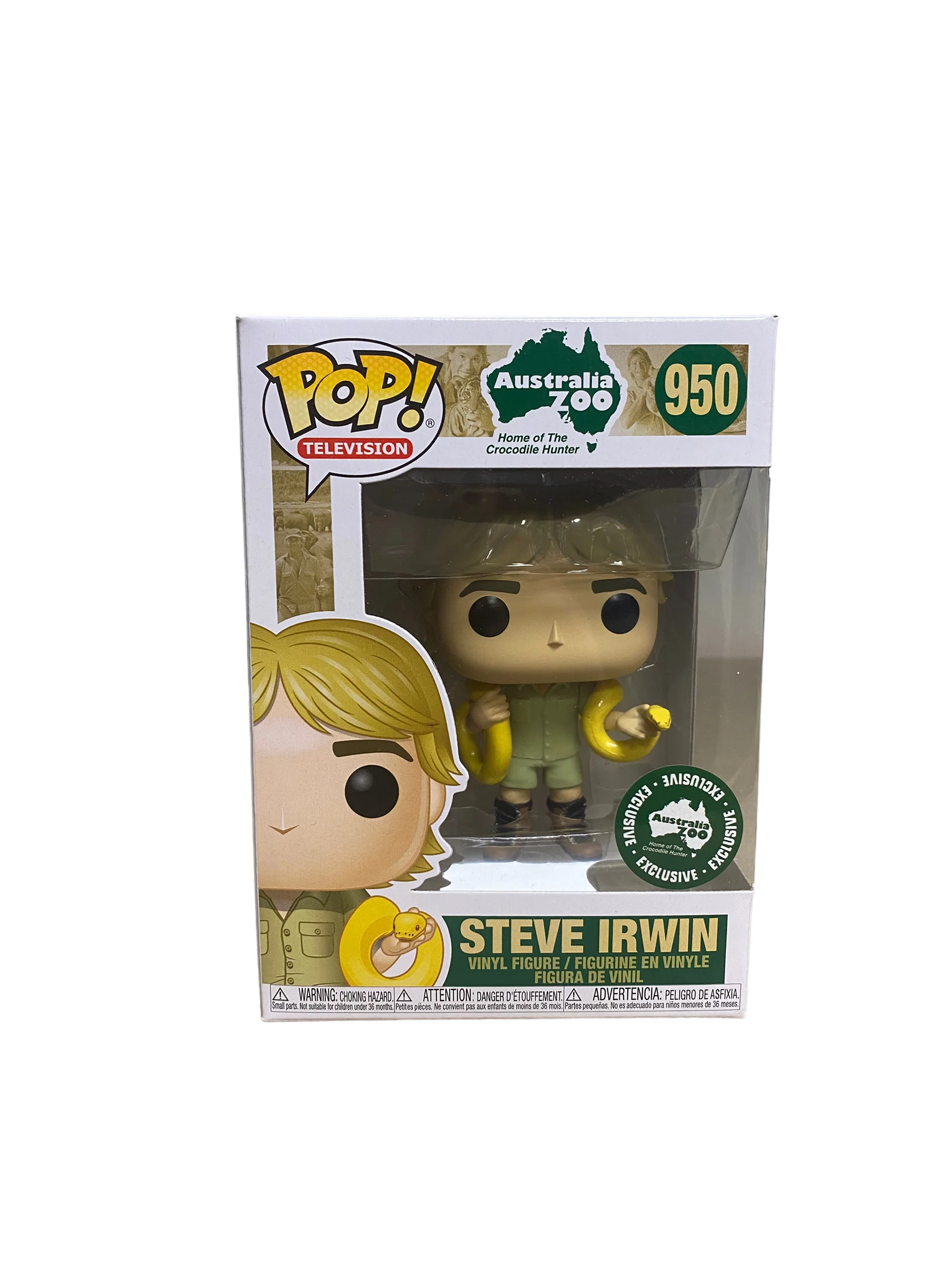 Steve Irwin #950 (w/ Snake) Funko Pop! - Australia Zoo - Australia Zoo Exclusive - Condition 9.5/10 - Image 2