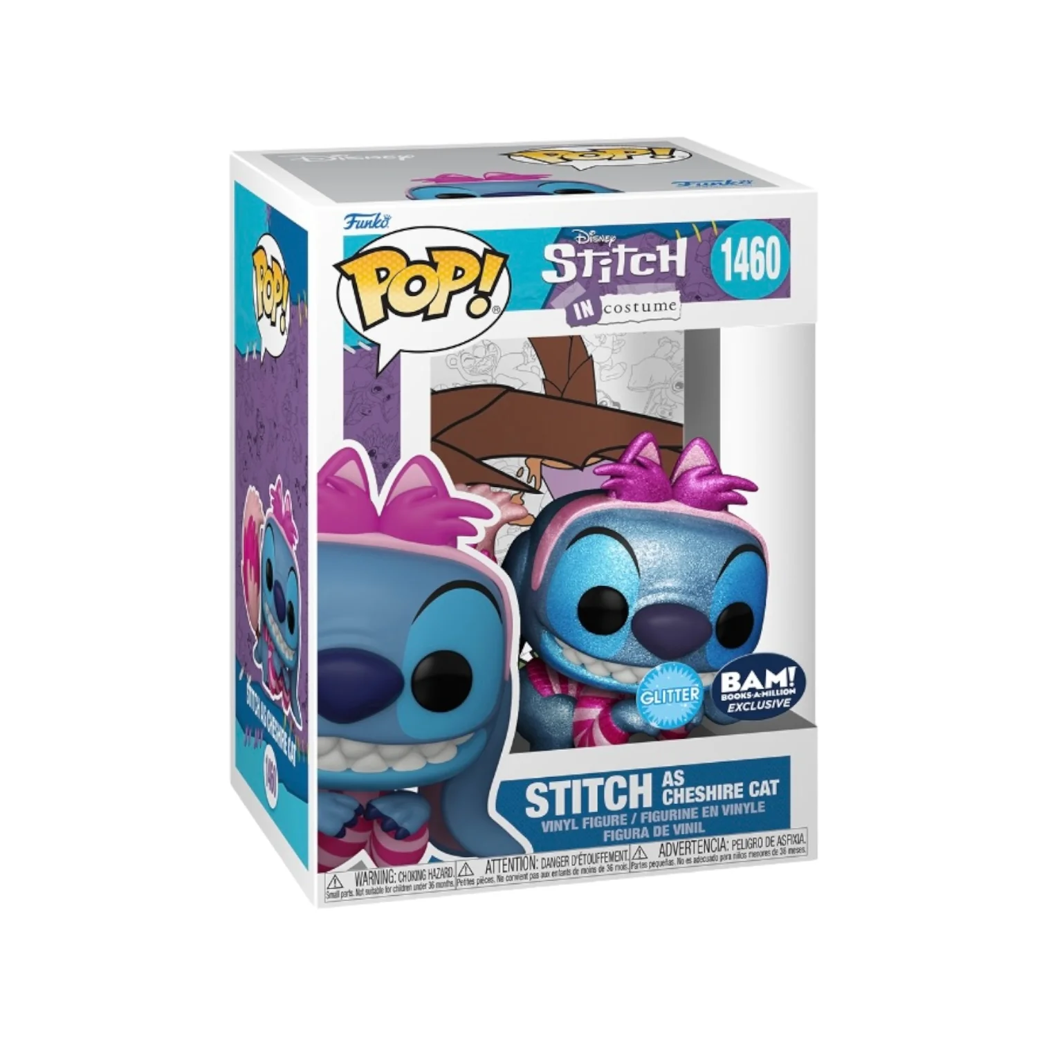 Stitch as Cheshire Cat #1460 (Glitter) Funko Pop! - Stitch in Costume - BAM! Exclusive