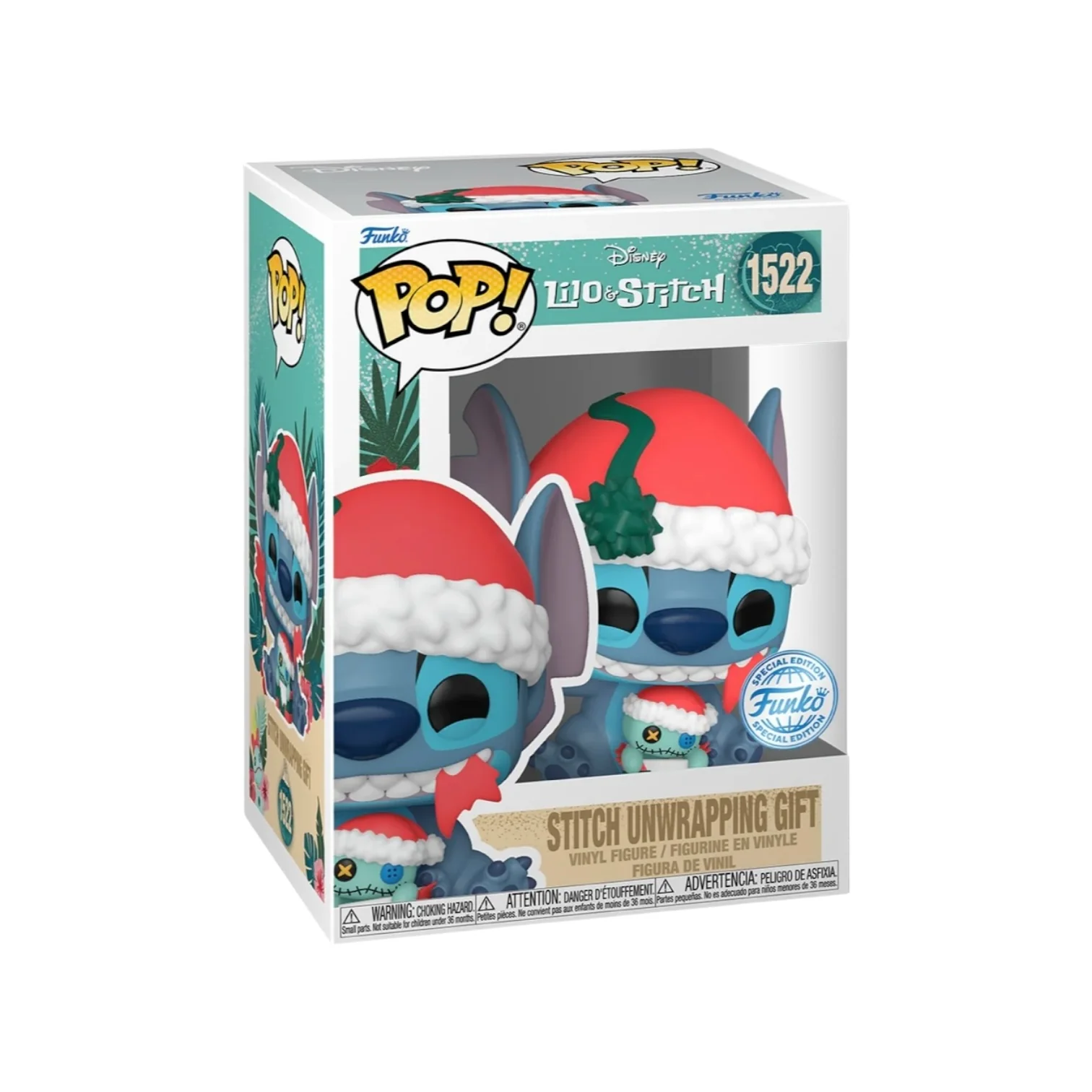 Stitch Unwrapping Gift  #1522 Funko Pop! - Disney - Lilo and Stitch - Pop Figures Exclusive - Image 2