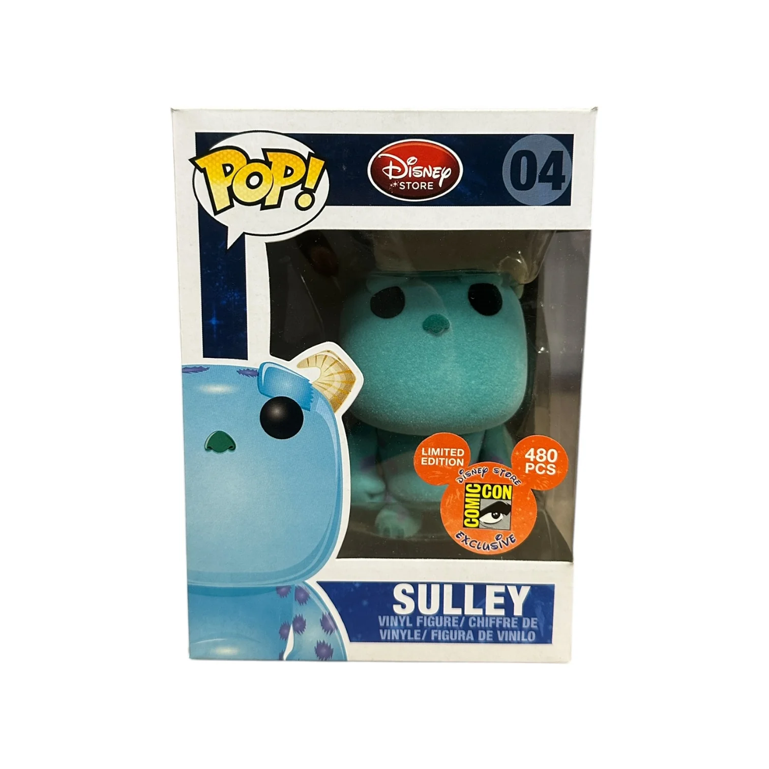 Sulley #04 (Flocked) Funko Pop! - Disney Series 1 - SDCC 2011 Disney Store Exclusive LE480 Pcs - Condition 8/10