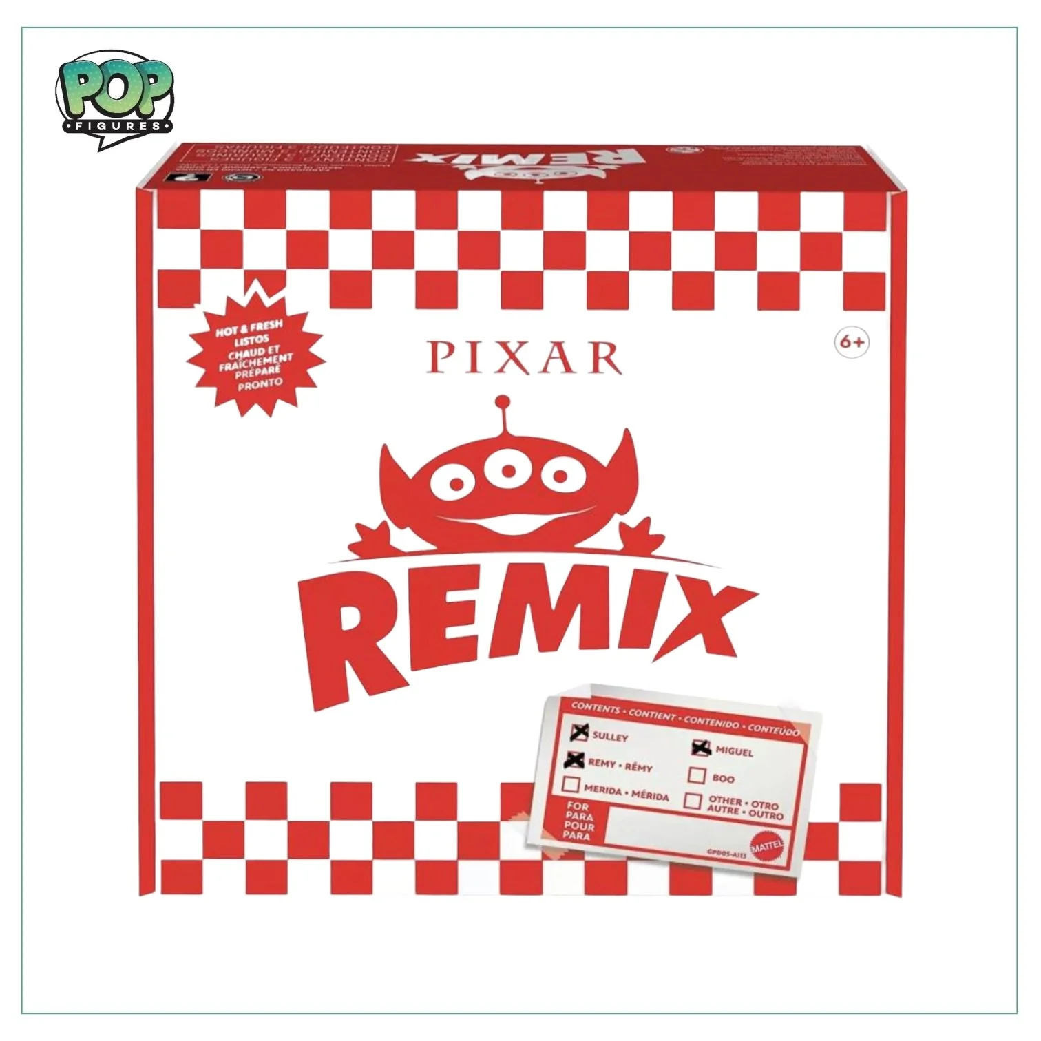 Sulley, Miguel, Remy 3 Pack Figures! Disney Alien Remix