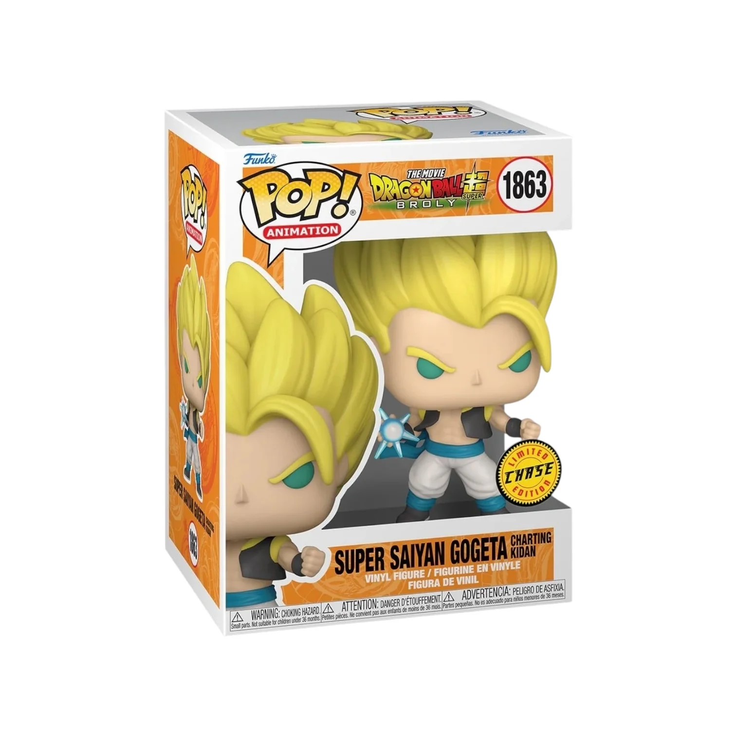 Super Saiyan God Gogeta #1863 Funko Pop! - The Movie Dragon Ball Super: Broly - Chance of Chase - Coming Soon - Image 3