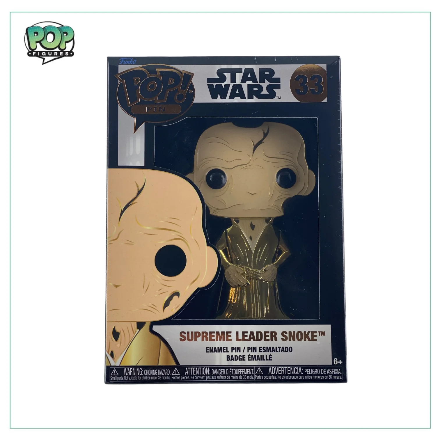 Supreme Leader Snoke #33 Enamel Pop! Pin - Star Wars