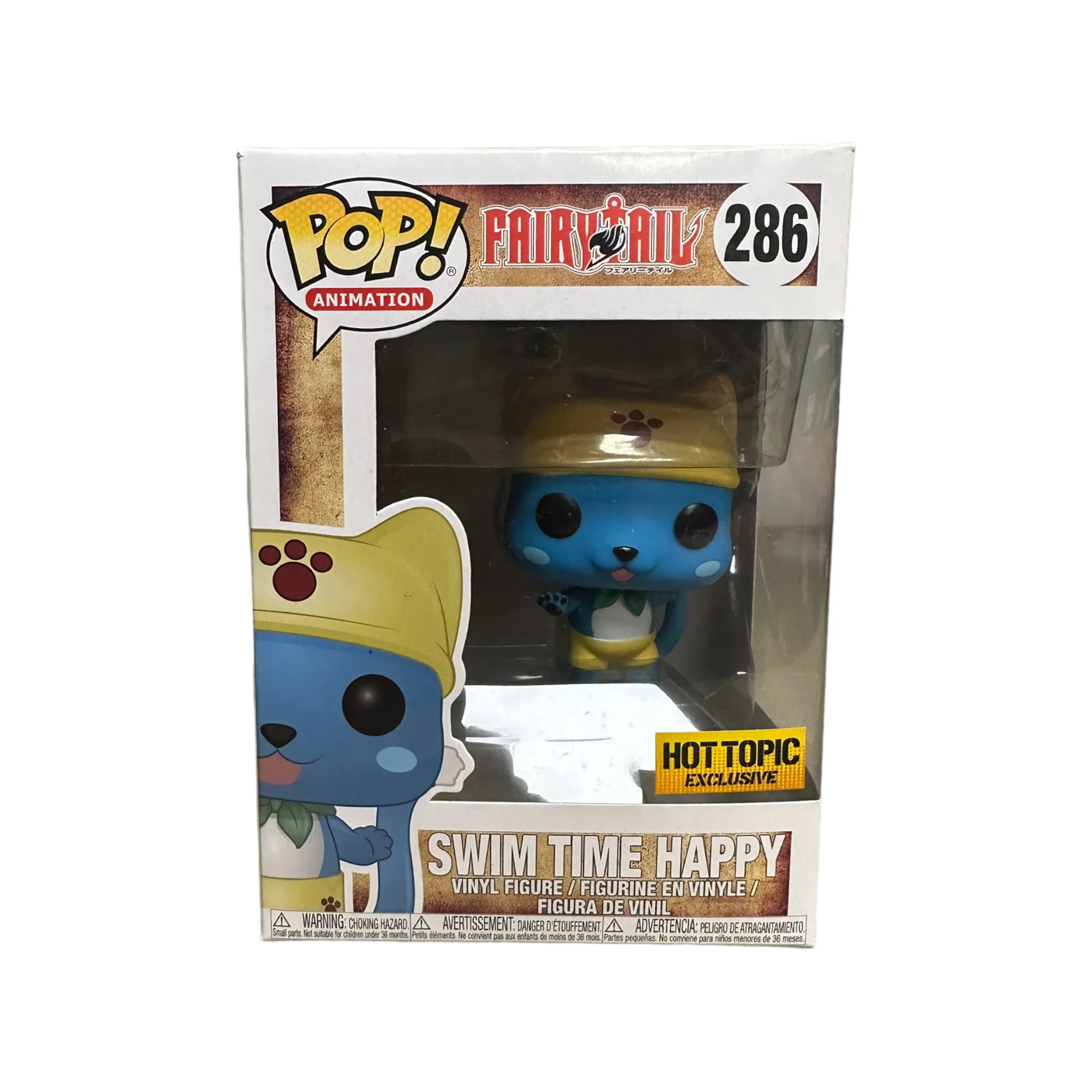 Swim Time Happy #286 Funko Pop! - Fairy Tail - Hot Topic Exclusive - Condition 8.5/10