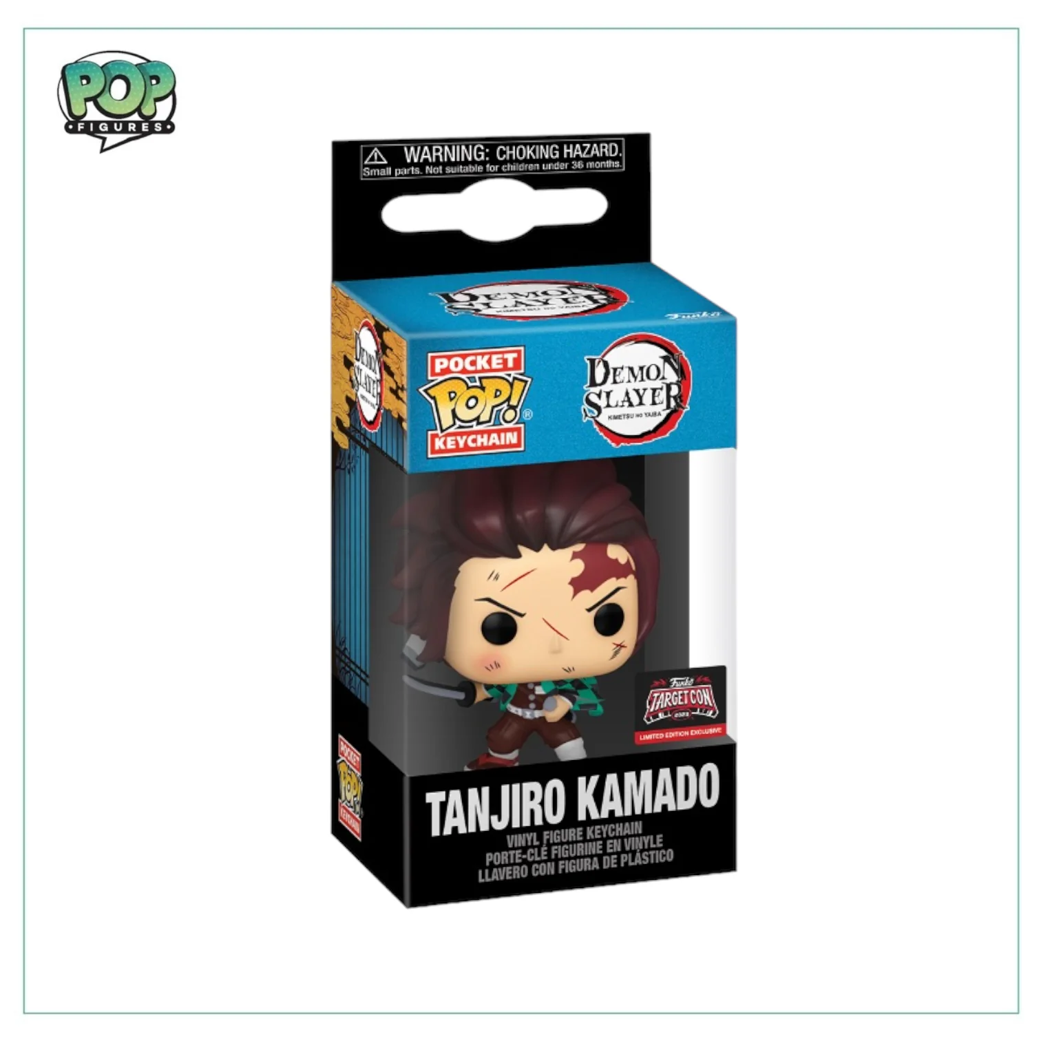 Tanjiro Kamado Funko Pocket Pop Keychain - Demon Slayer - 2023 Target Con Exclusive