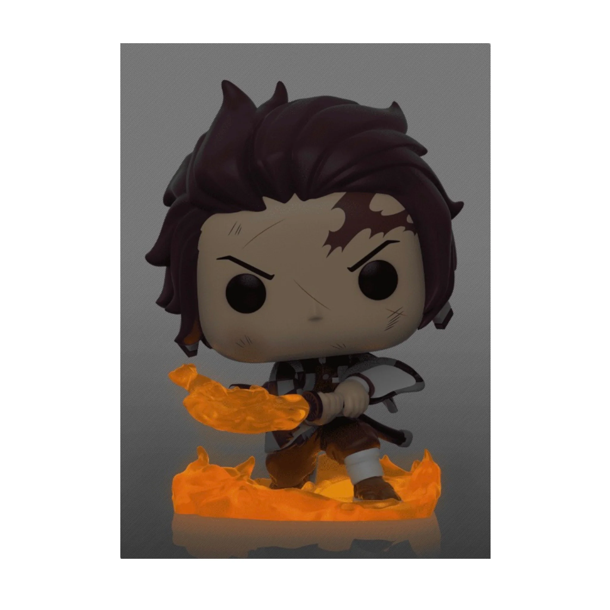 Tanjiro Kamado (Hinokami Kagura Dance) #874 (Glow Chase) Funko Pop! - Demon Slayer - Special Edition - Image 2