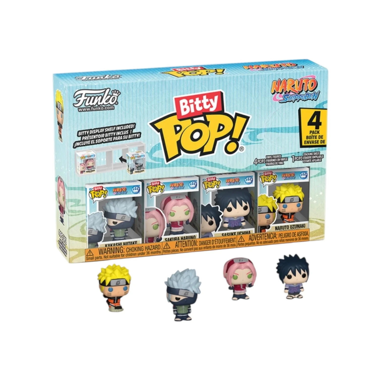Team 7 Funko 4 Pack Bitty Pop - Naruto: Shippuden - Chance of Chase