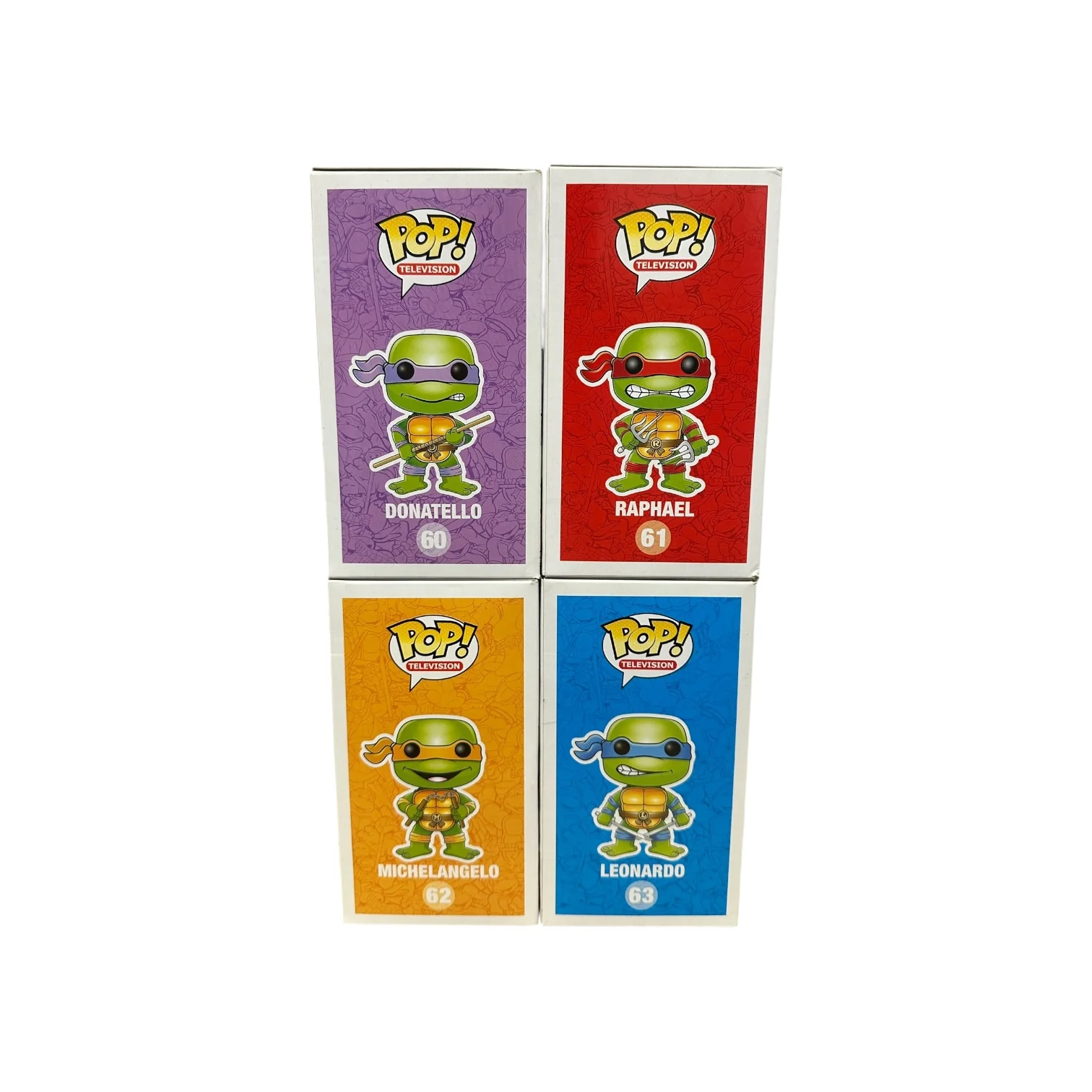Teenage Mutant Ninja Turtles (Metallic) #60, #61, #62, #63 Funko Pop! Bundle - SDCC 2013 Exclusive LE1008 Pcs - Condition 7-7.5/10 - Image 4